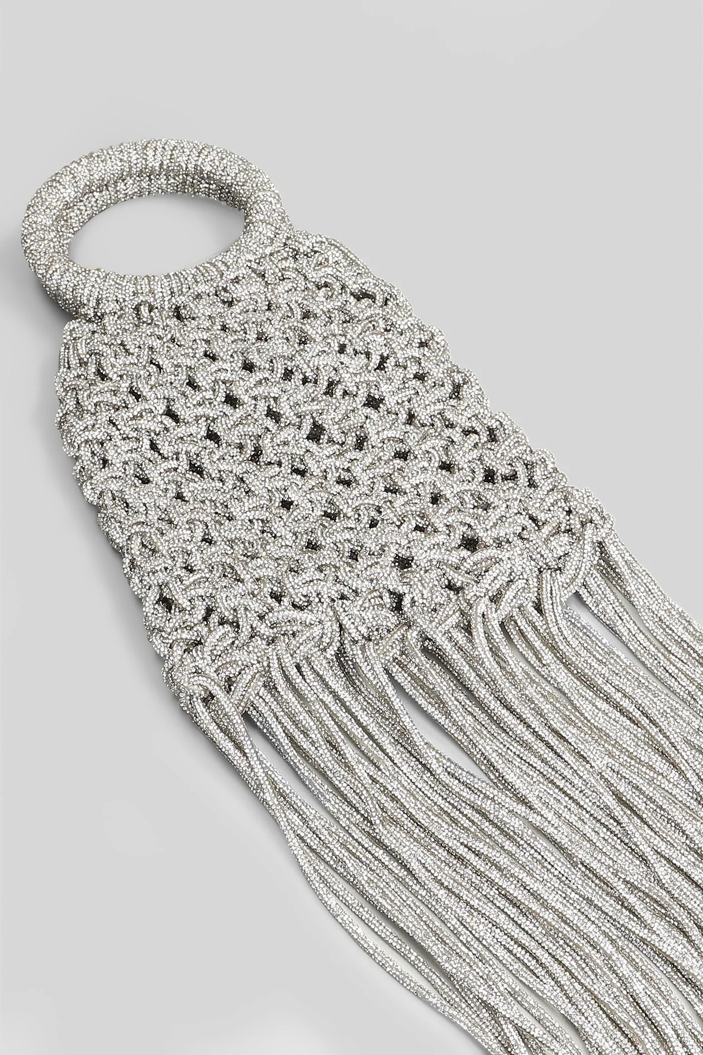 Maronti Hand bag in silver polyester - Image 4