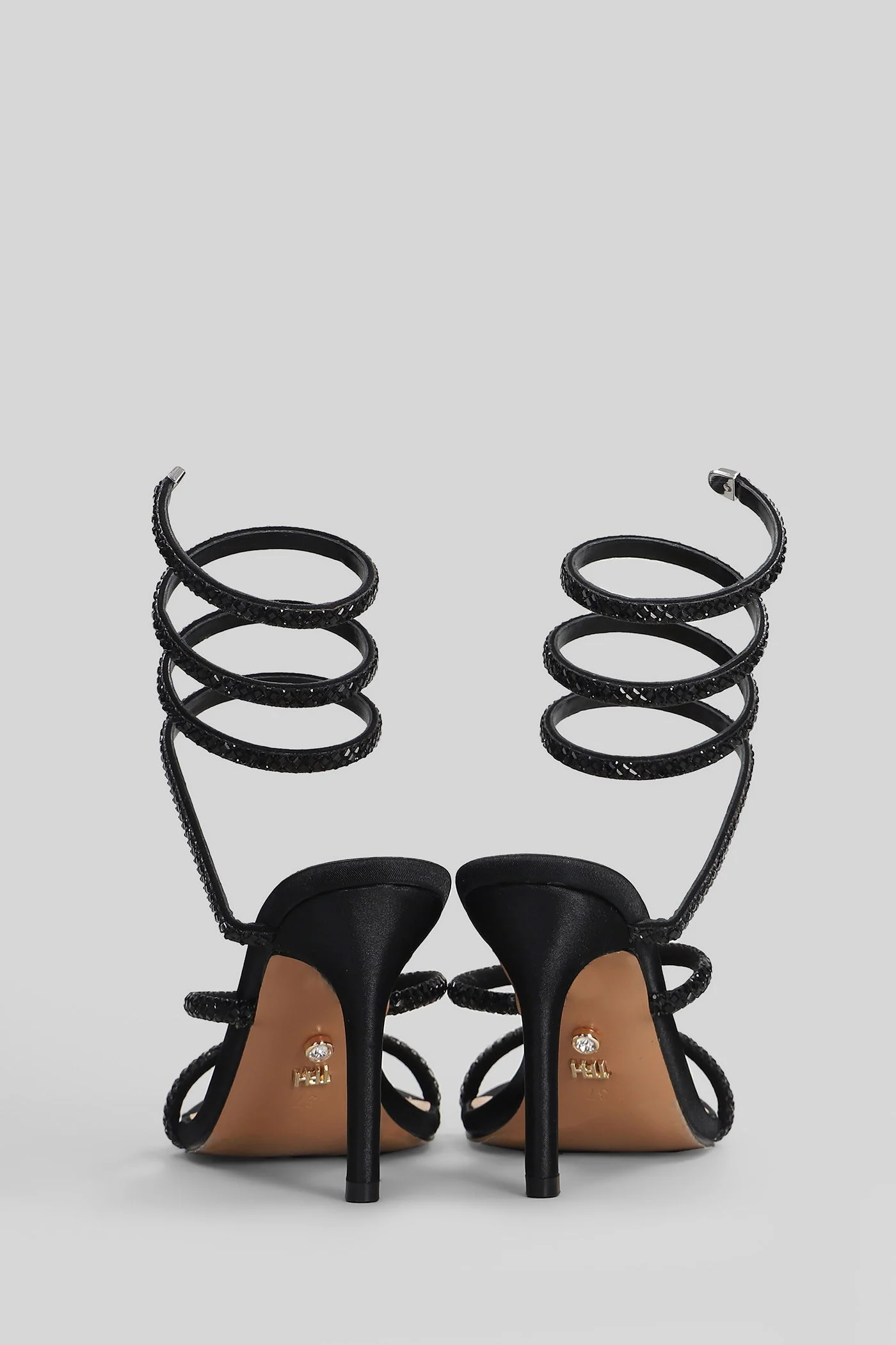 Zeja Sandals in black leather - Image 4
