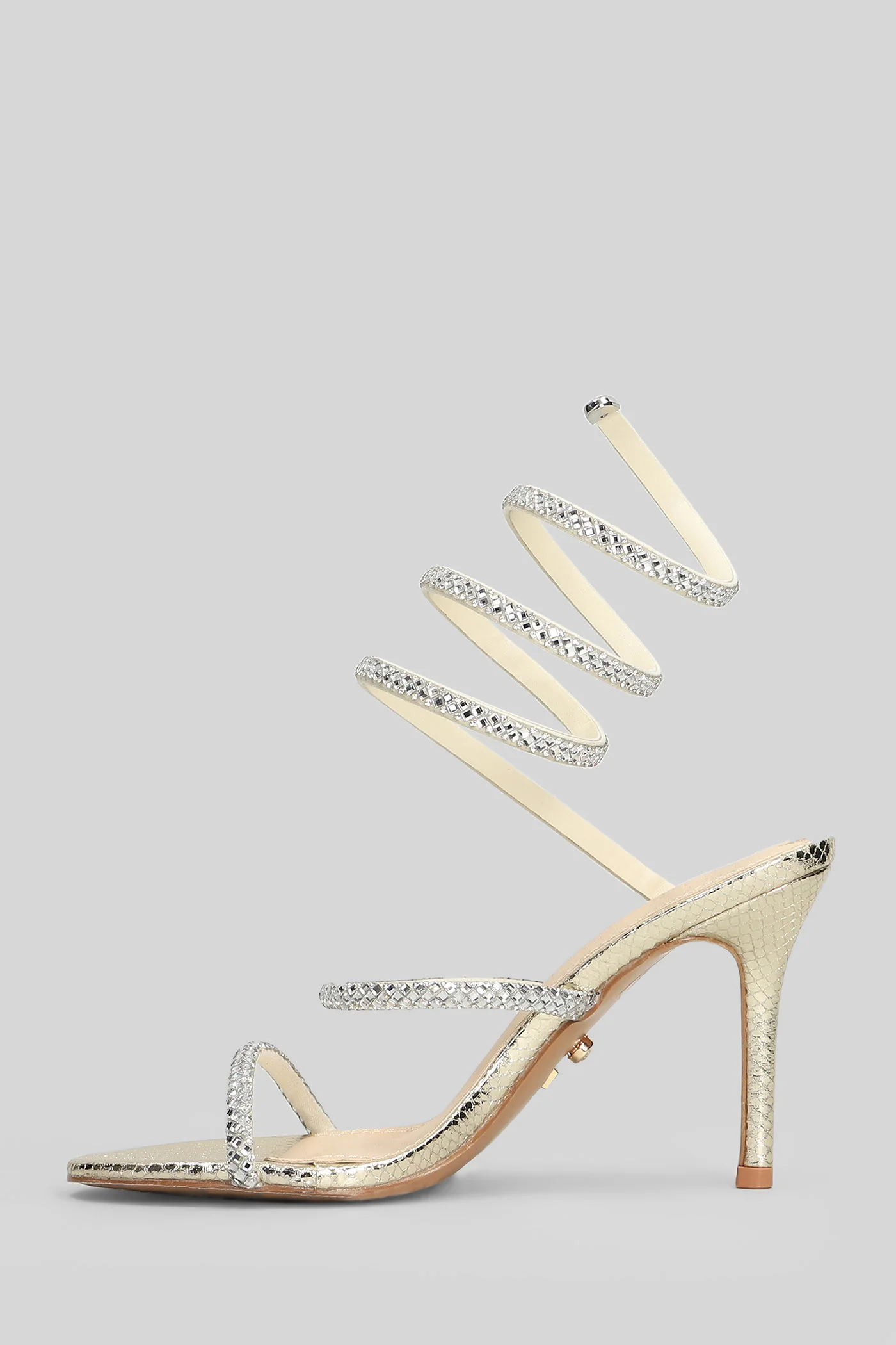 Zeja Sandals in gold leather - Image 3
