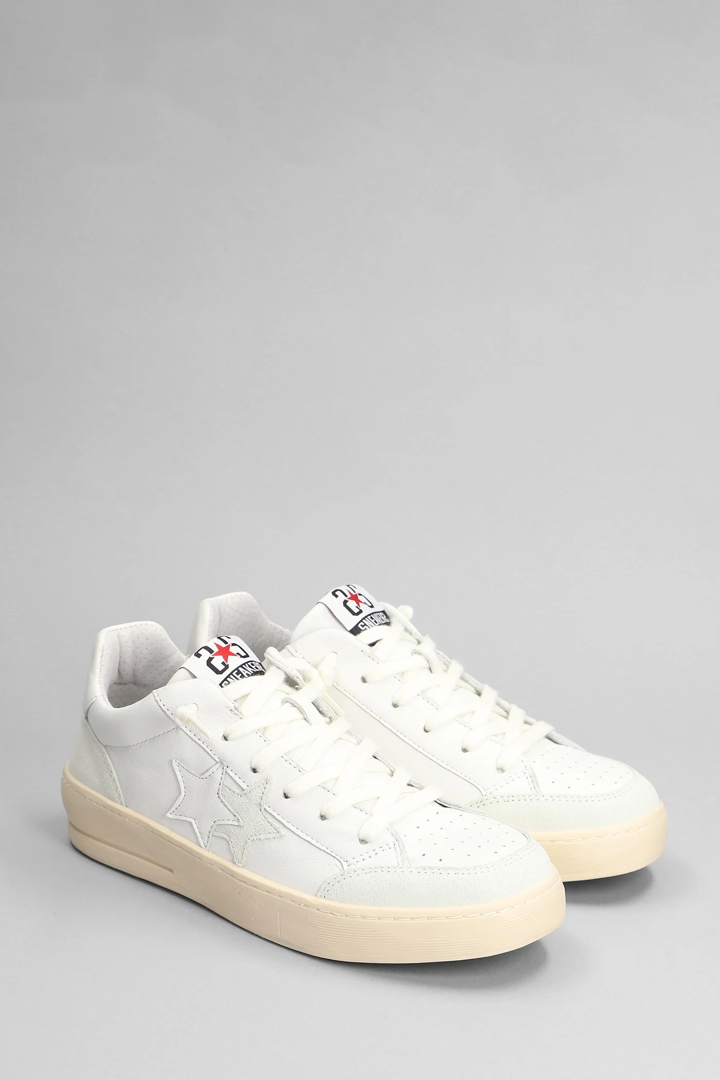 New star Sneakers in white suede and leather - Image 2