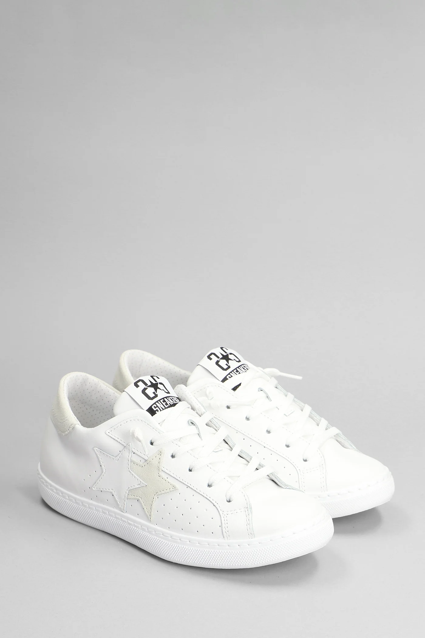 One star Sneakers in white suede and leather - Image 2