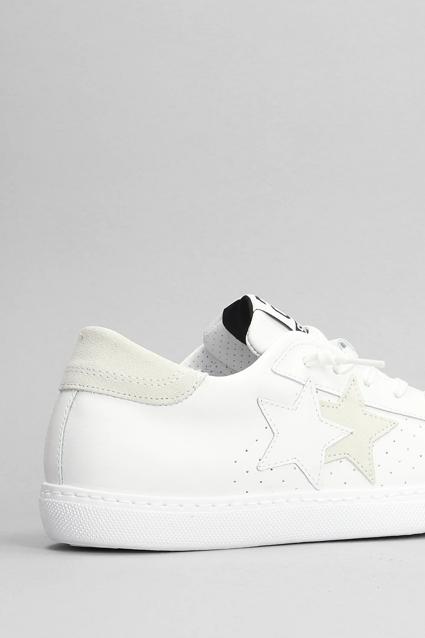 One star Sneakers in white suede and leather - Image 5
