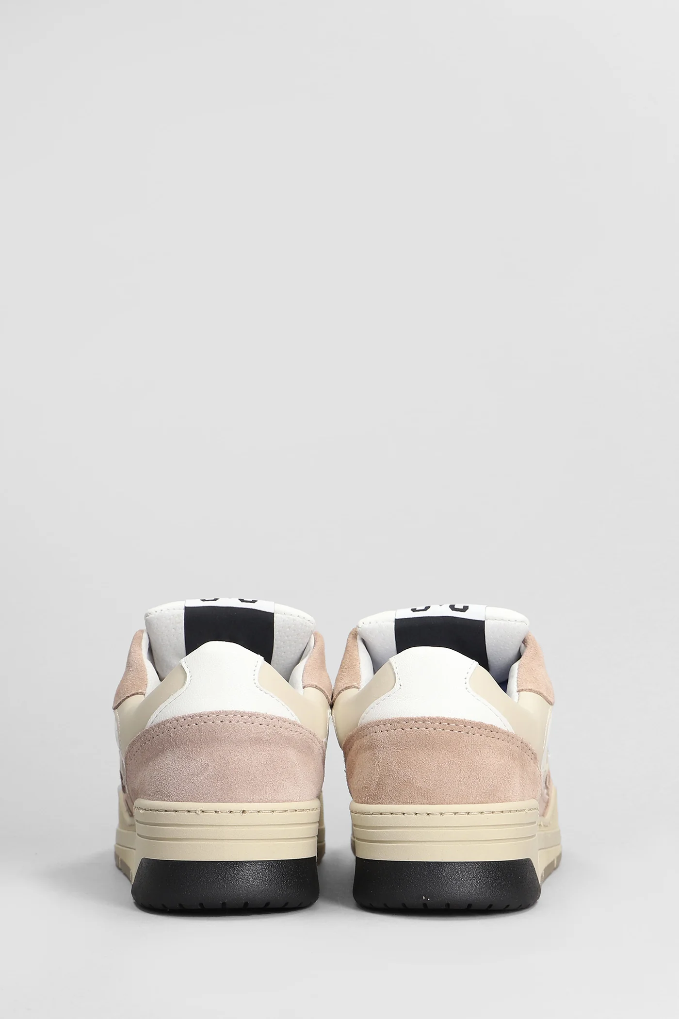 Sneakers in rose-pink suede and leather - Image 4