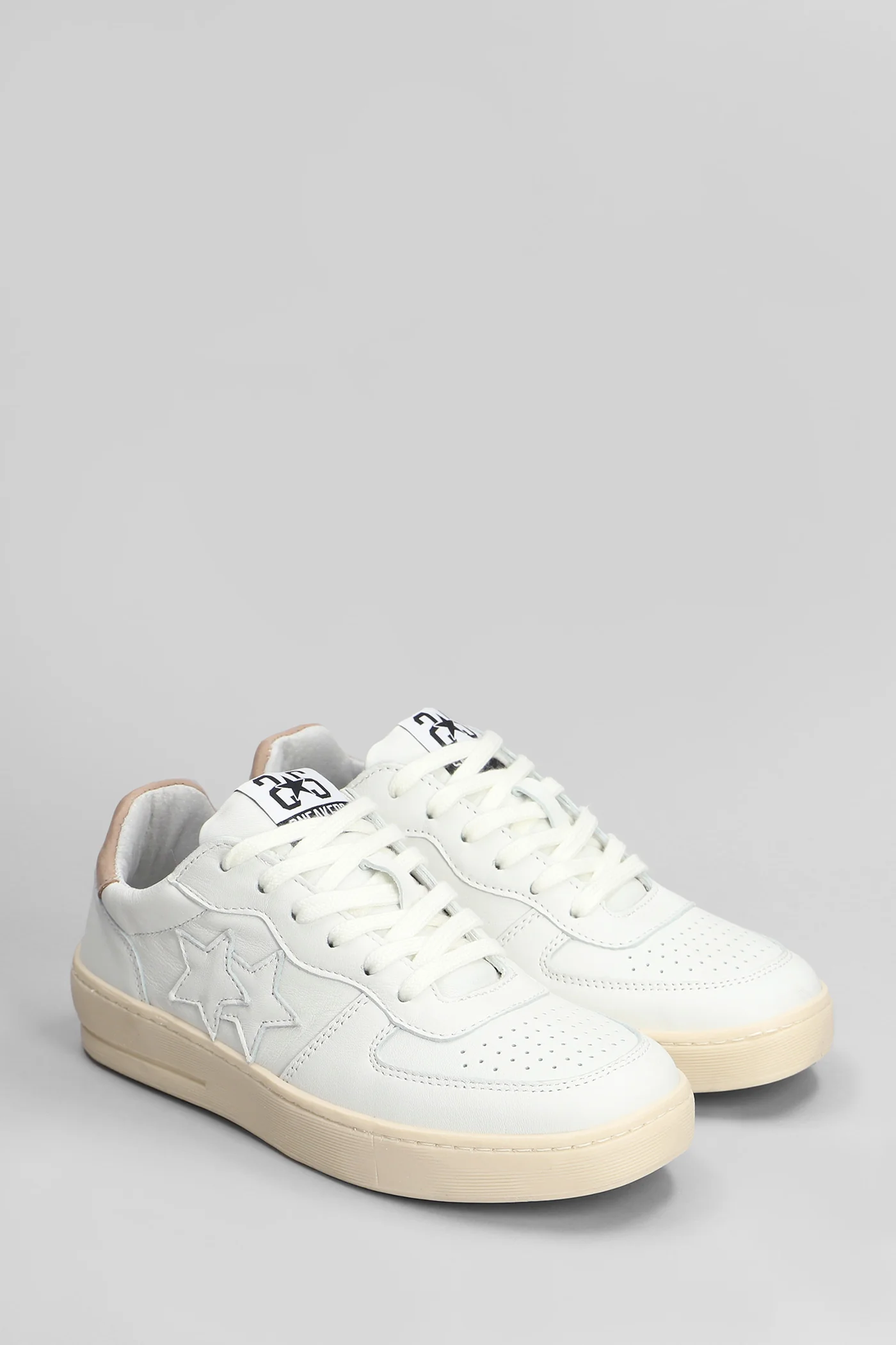 Sneakers in white suede and leather - Image 22