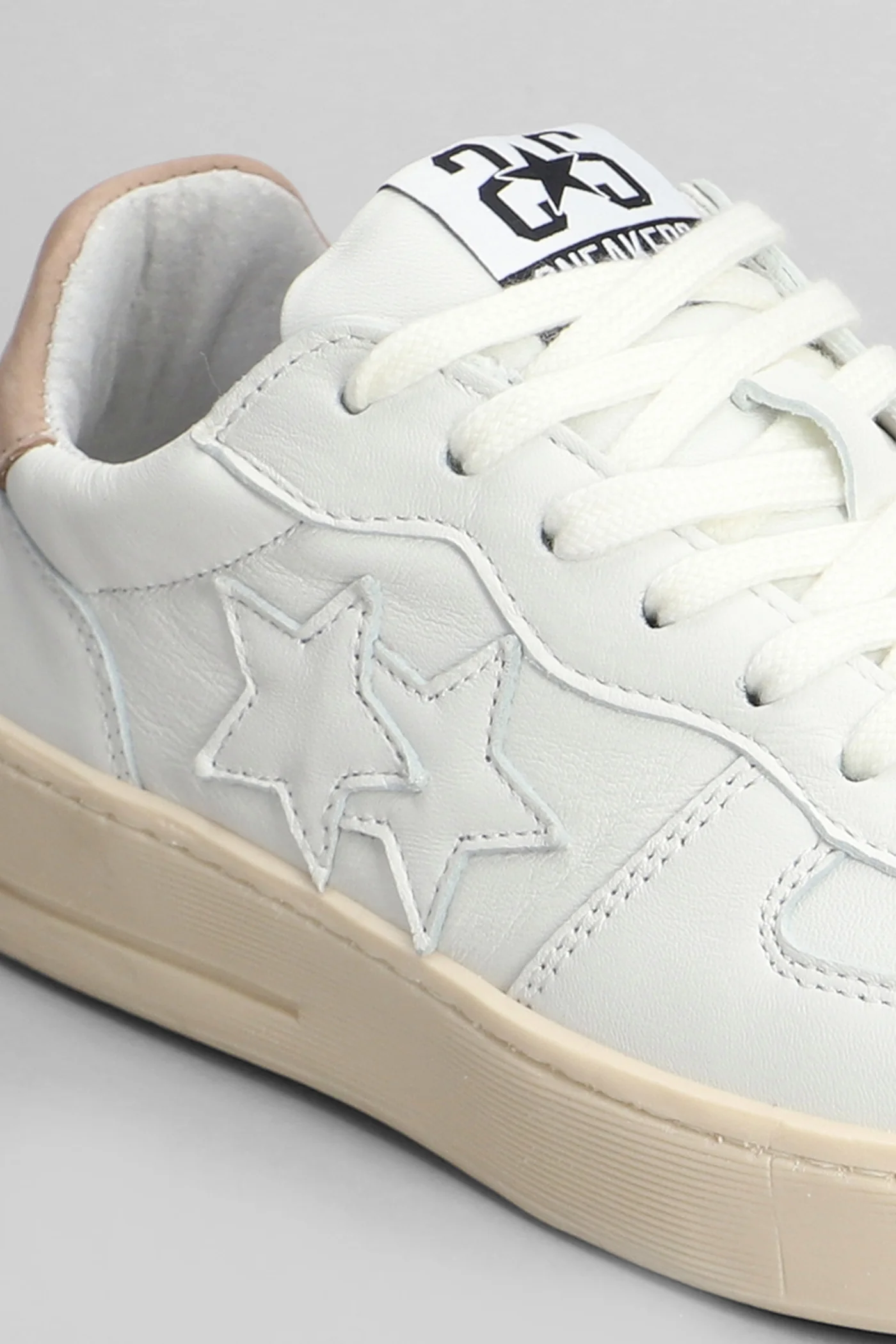 Sneakers in white suede and leather - Image 55
