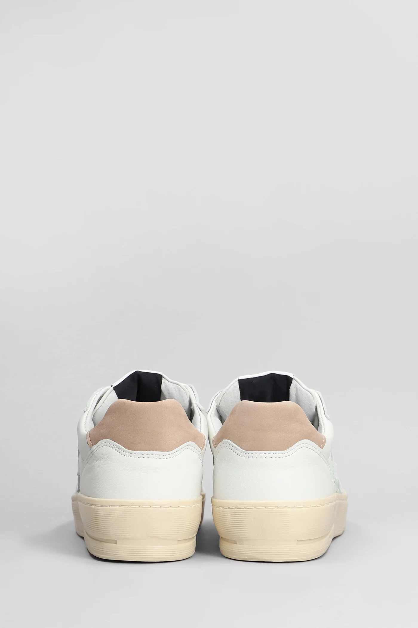 Sneakers in white suede and leather - Image 9