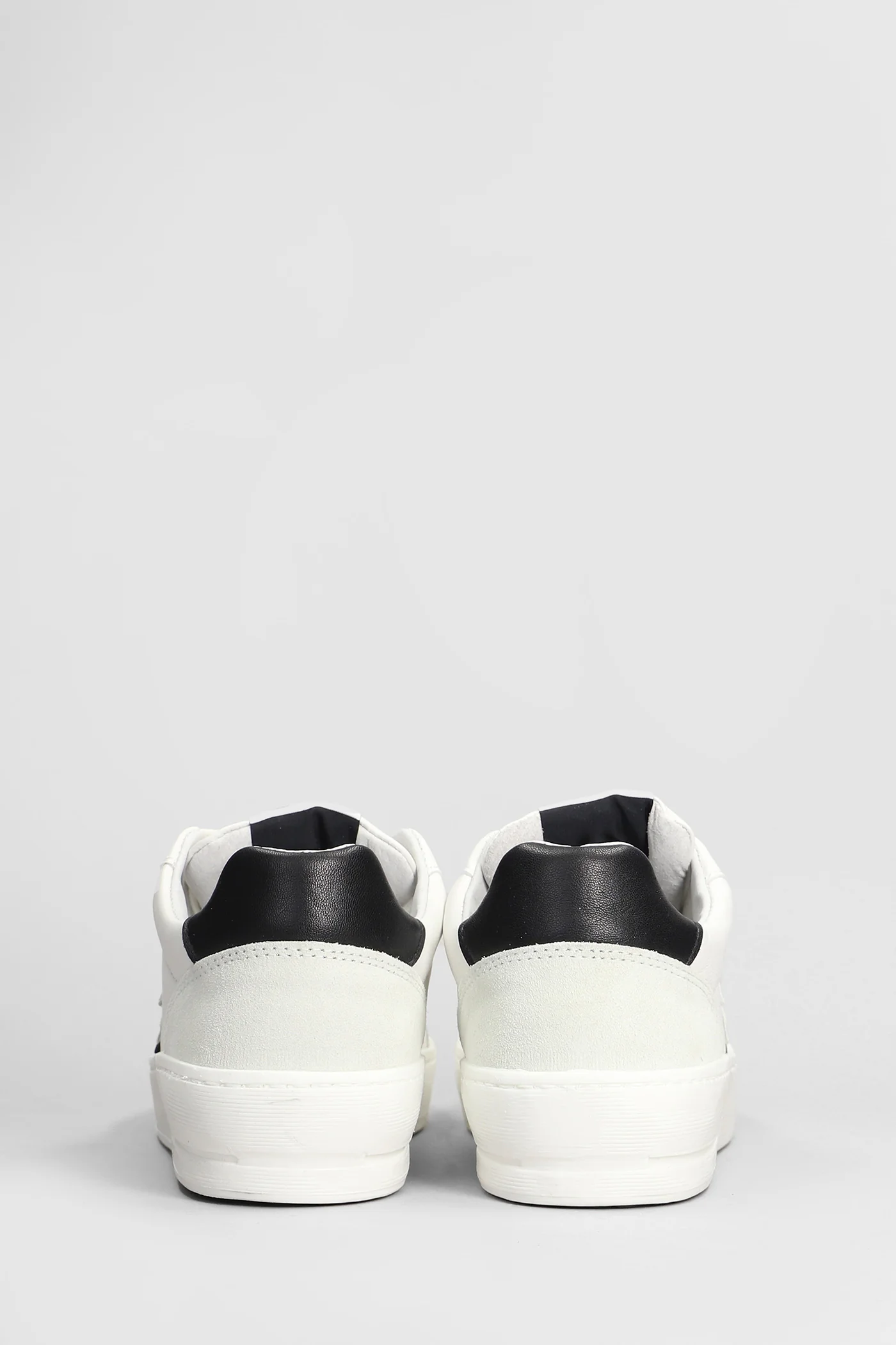 Sneakers in white suede and leather - Image 4