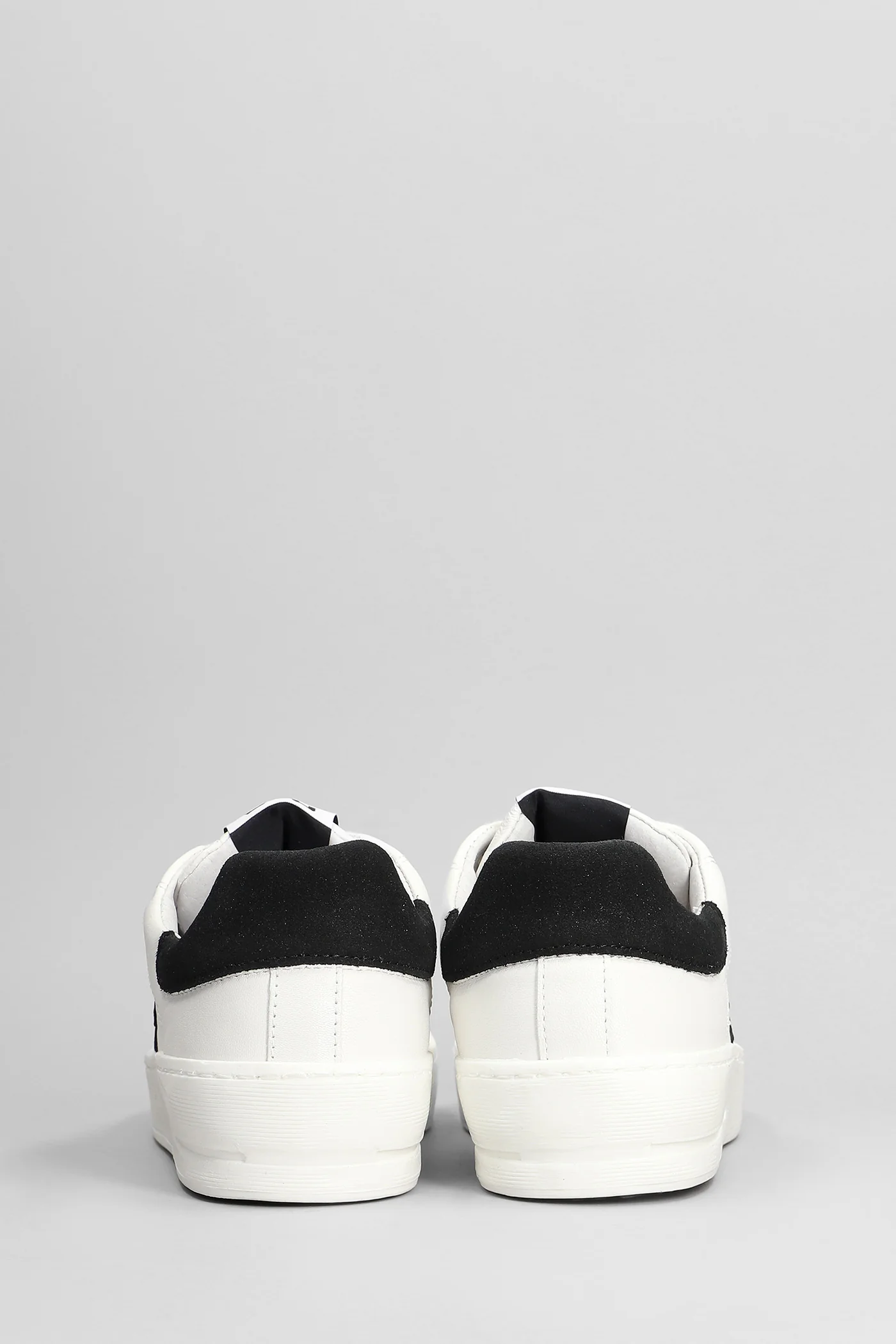 Sneakers in white suede and leather - Image 4