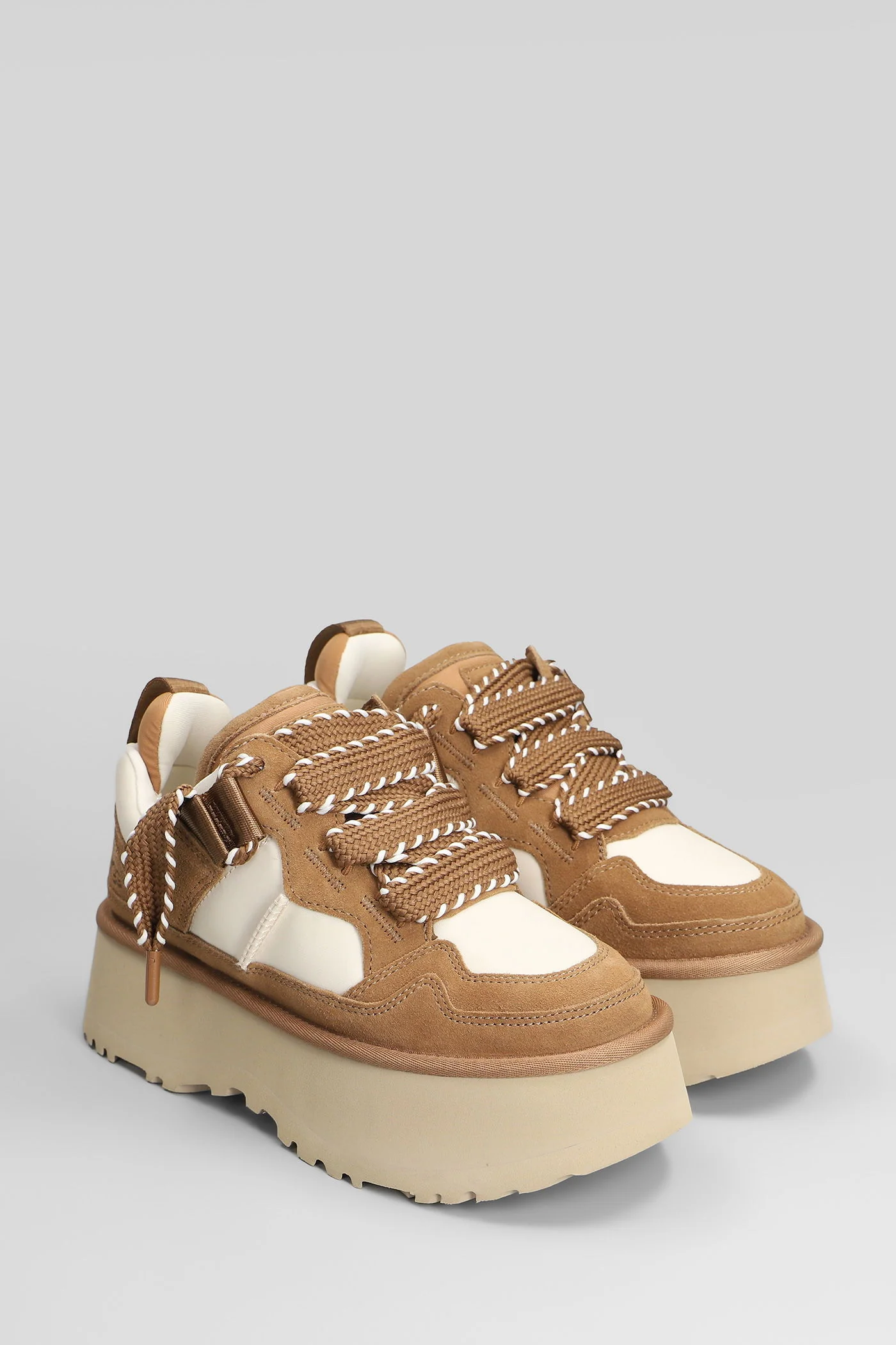 Astromel Sneakers in leather color fabric - Image 2