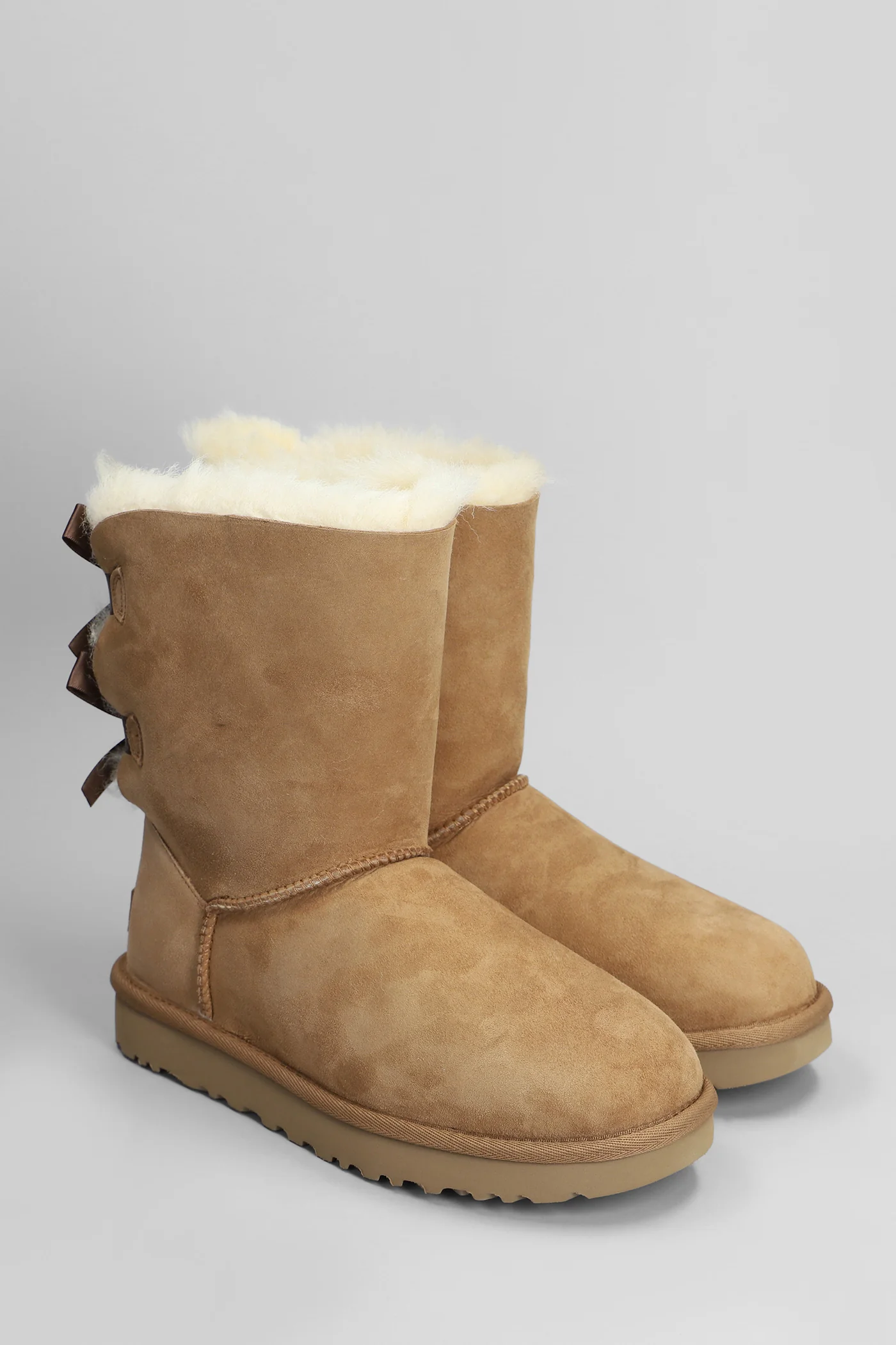Bailey Bow II low heels Ankle boots in leather color suede - Image 2