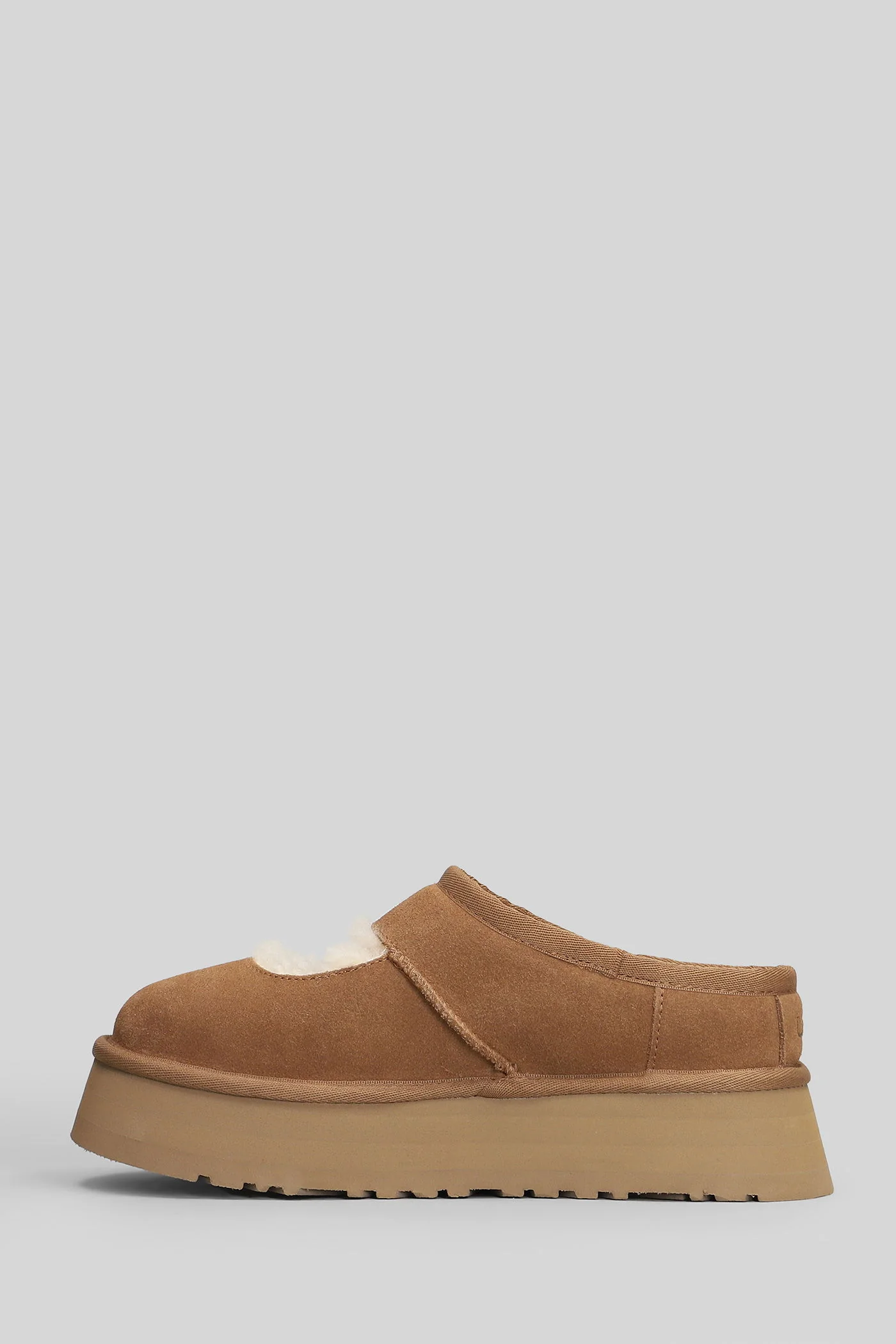 Bea Mary Jane Slipper-Mule in leather color suede - Image 3