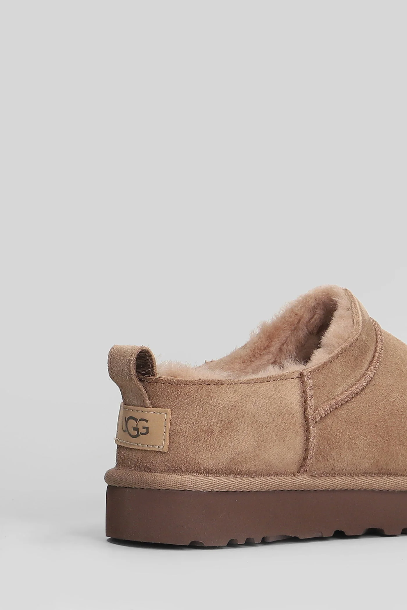 Classic Micro Slipper-Mule in brown suede - Image 5