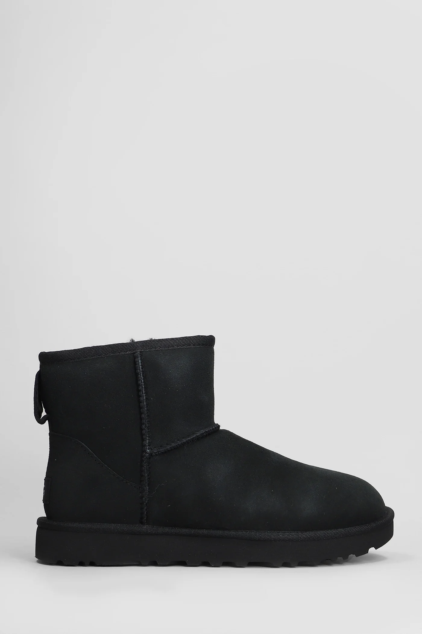 Classic Mini II low heels Ankle boots in black suede