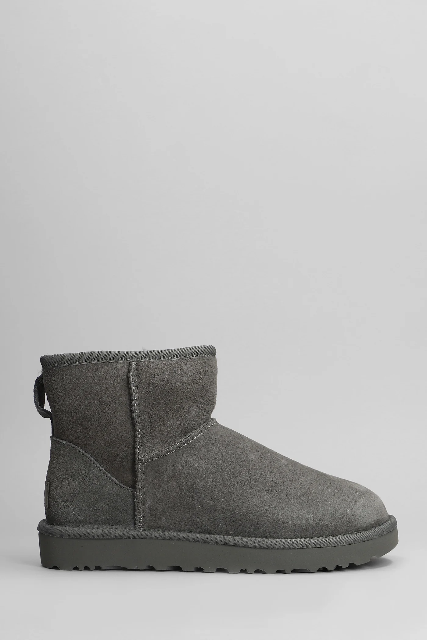 Classic Mini II low heels Ankle boots in grey suede