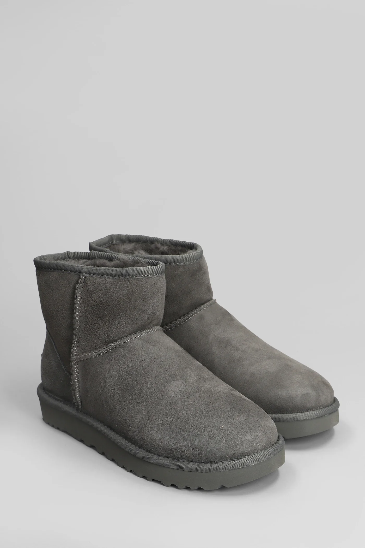 Classic Mini II low heels Ankle boots in grey suede - Image 2