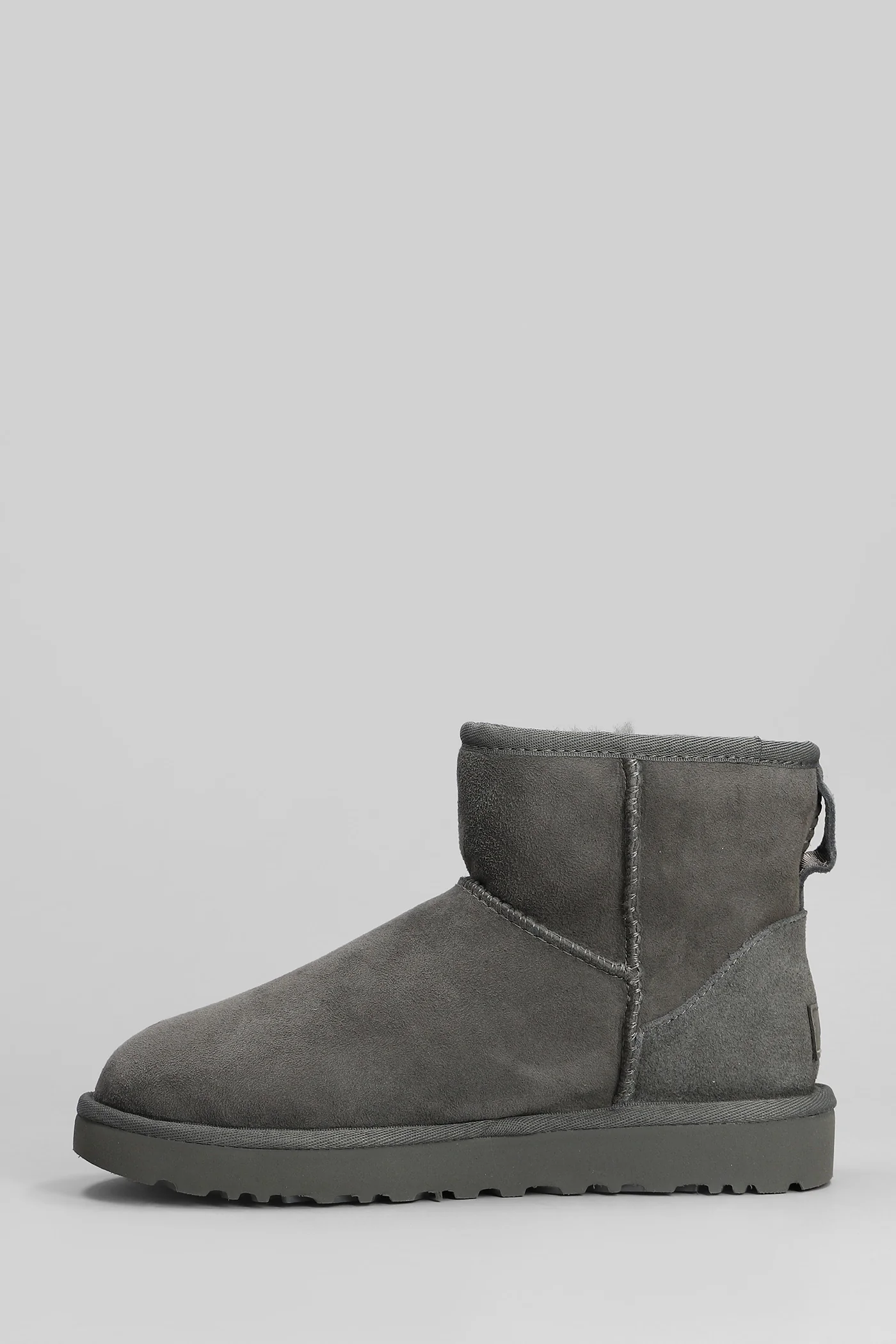 Classic Mini II low heels Ankle boots in grey suede - Image 3