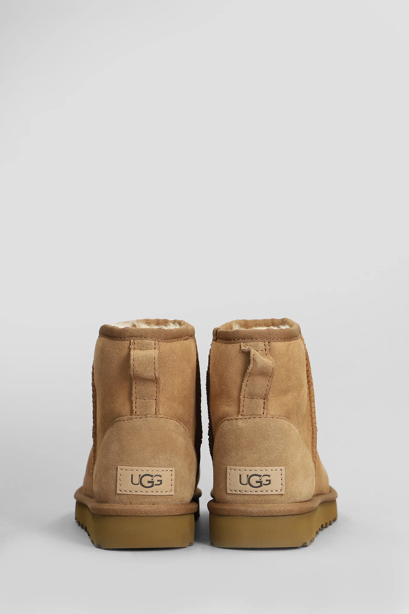 Classic Mini II low heels Ankle boots in leather color suede - Image 4