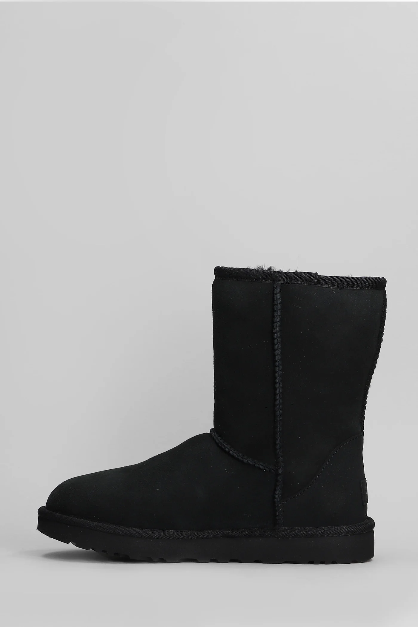 Classic Short II low heels Ankle boots in black suede - Image 3