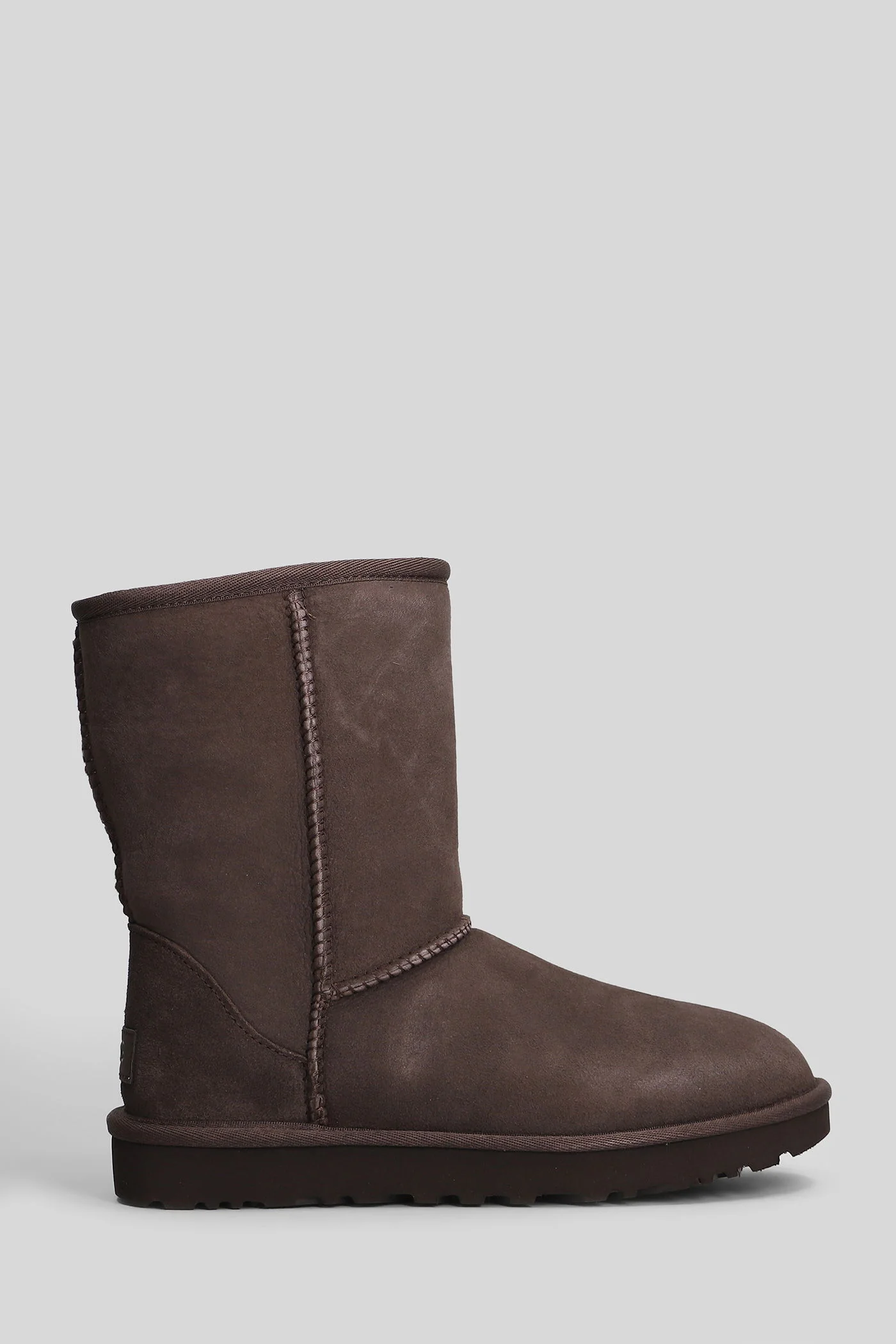 Classic Short II low heels Ankle boots in brown suede