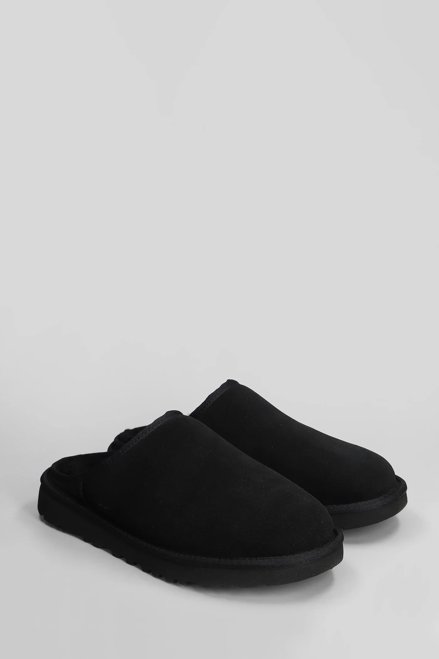 Classic Slip-on Slipper-Mule in black suede - Image 2