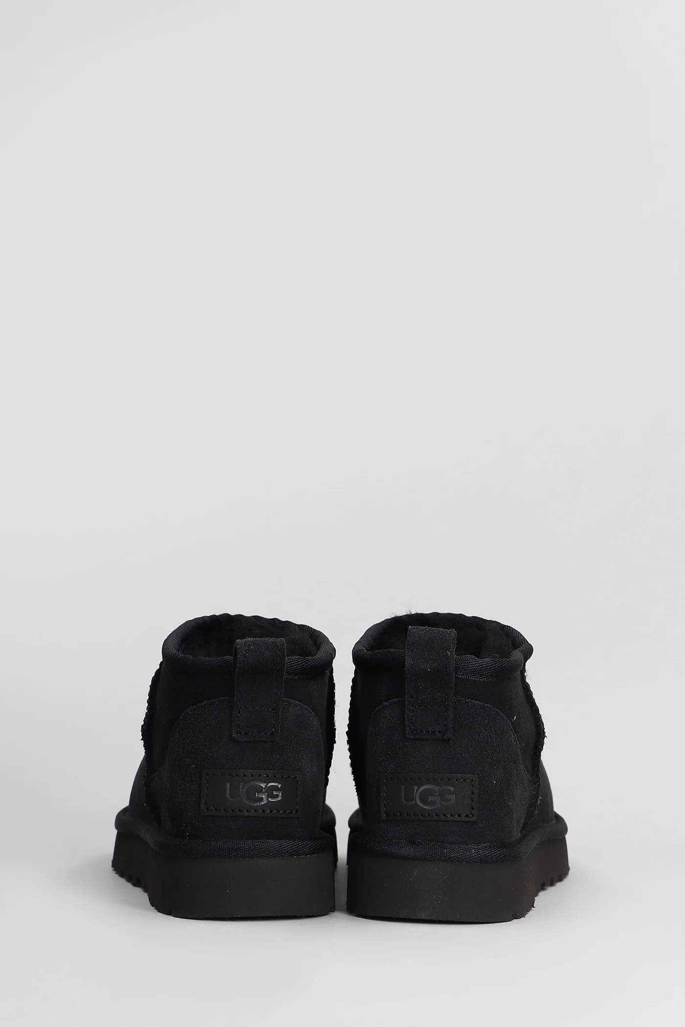 Classic Ultra Mini low heels Ankle boots in black suede - Image 4