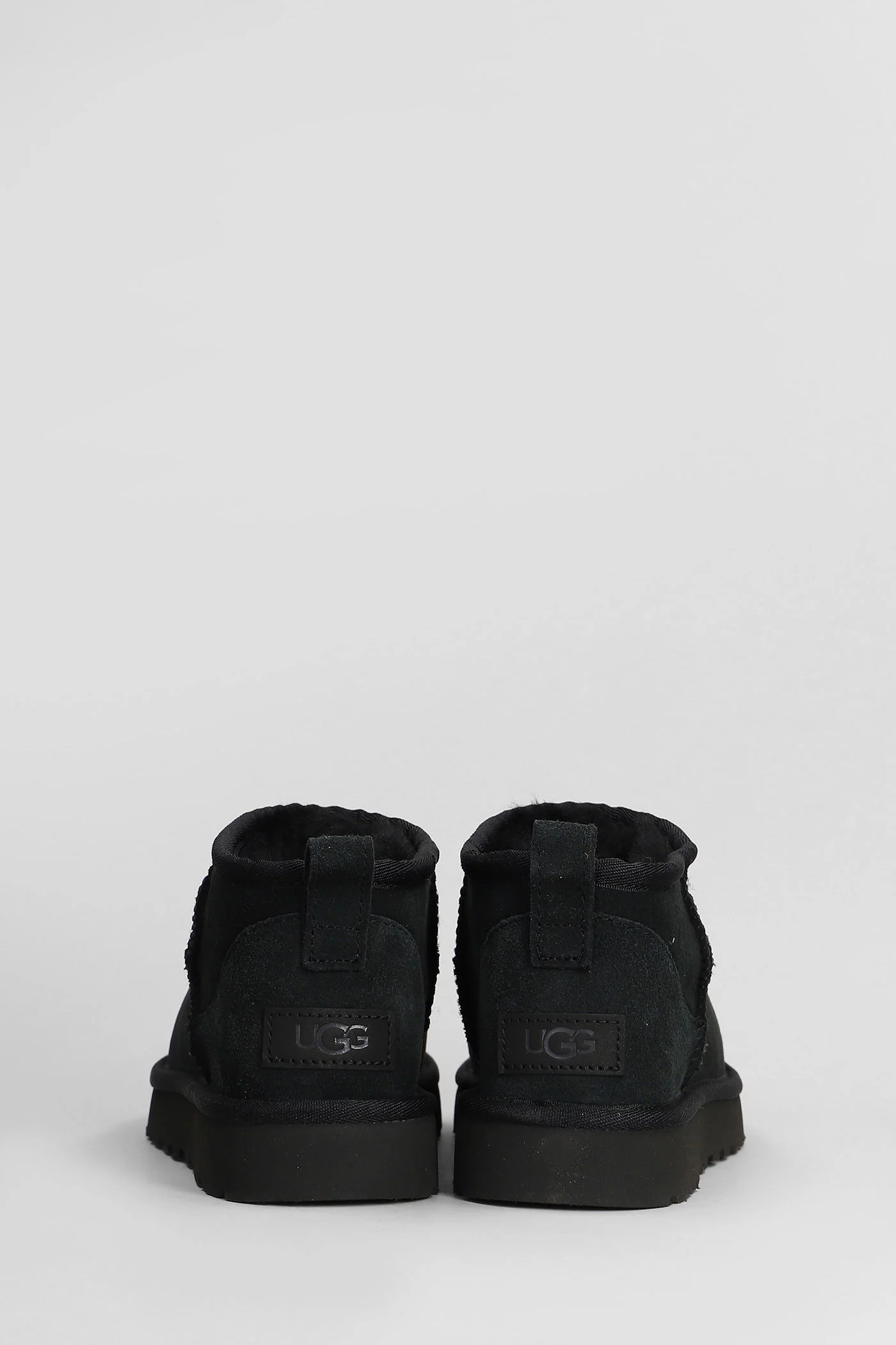 Classic Ultra Mini low heels Ankle boots in black suede - Image 4