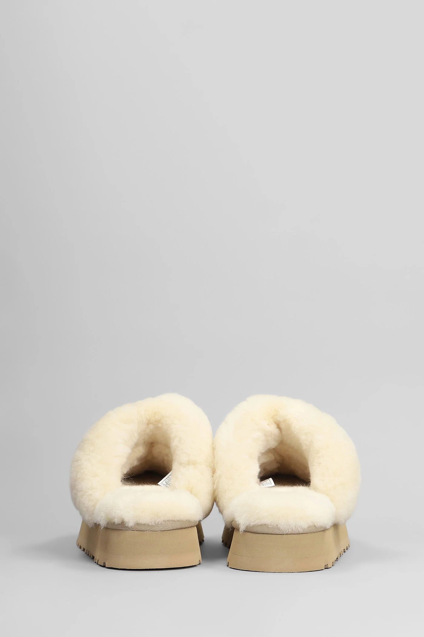 Disquette Slipper-Mule in beige suede - Image 4