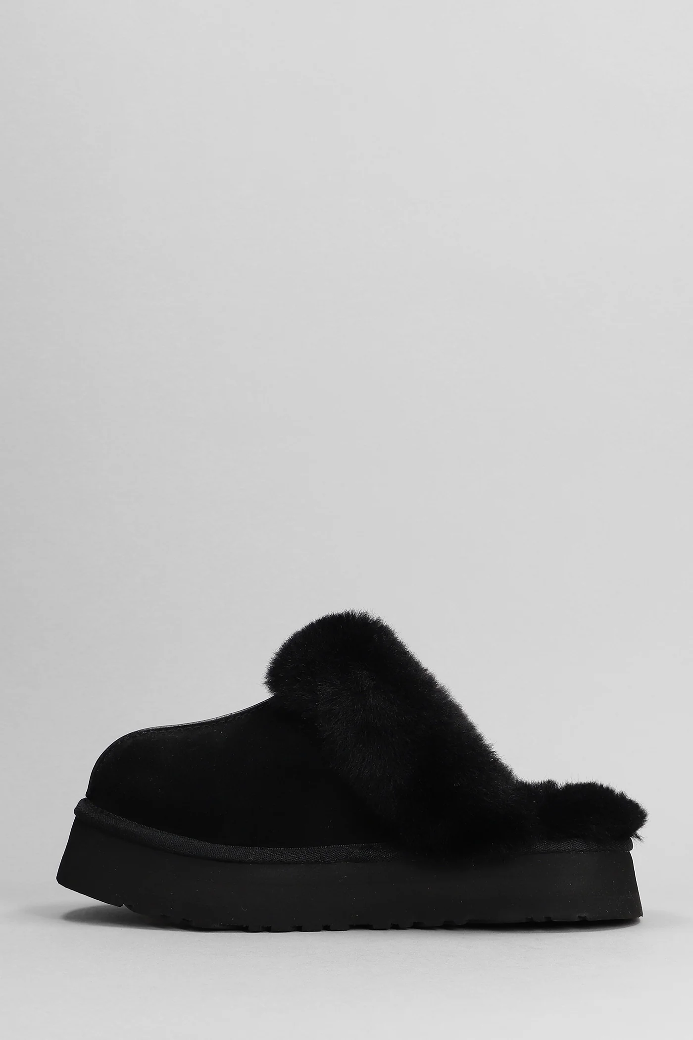 Disquette Slipper-Mule in black suede - Image 3