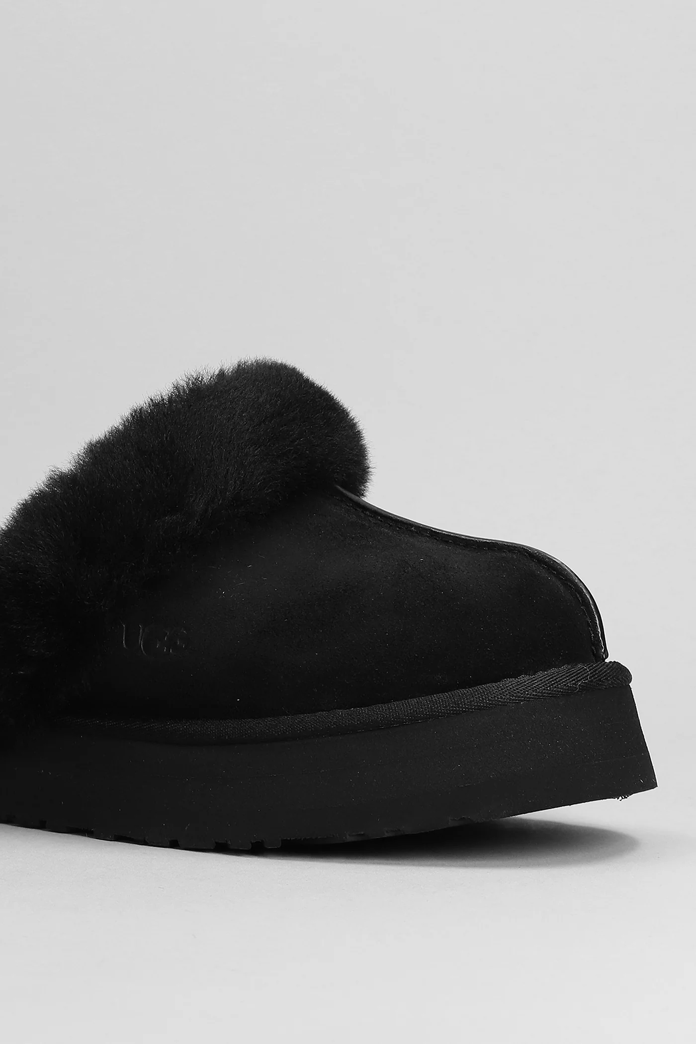 Disquette Slipper-Mule in black suede - Image 5