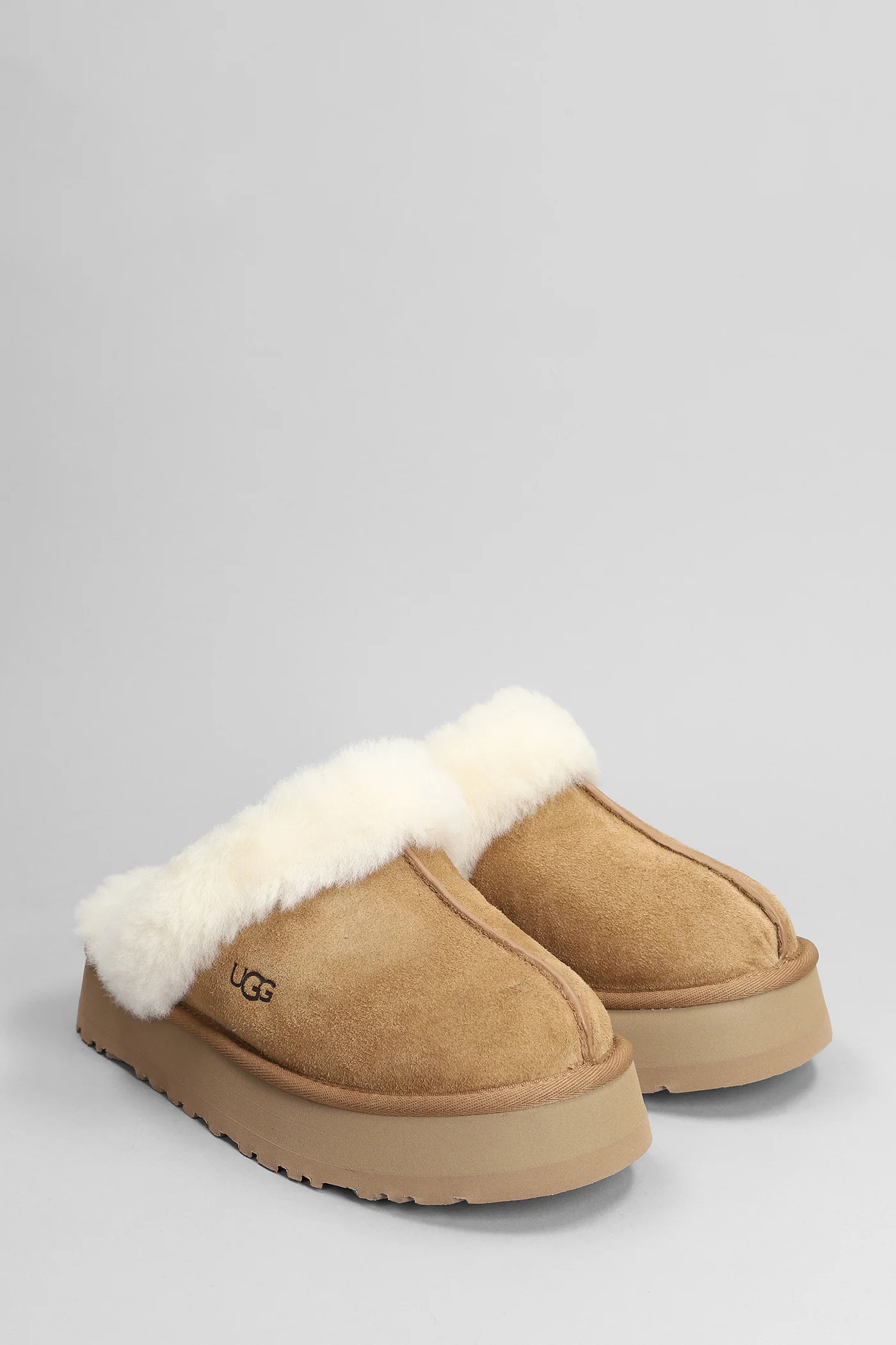 Disquette Slipper-Mule in leather color suede - Image 2