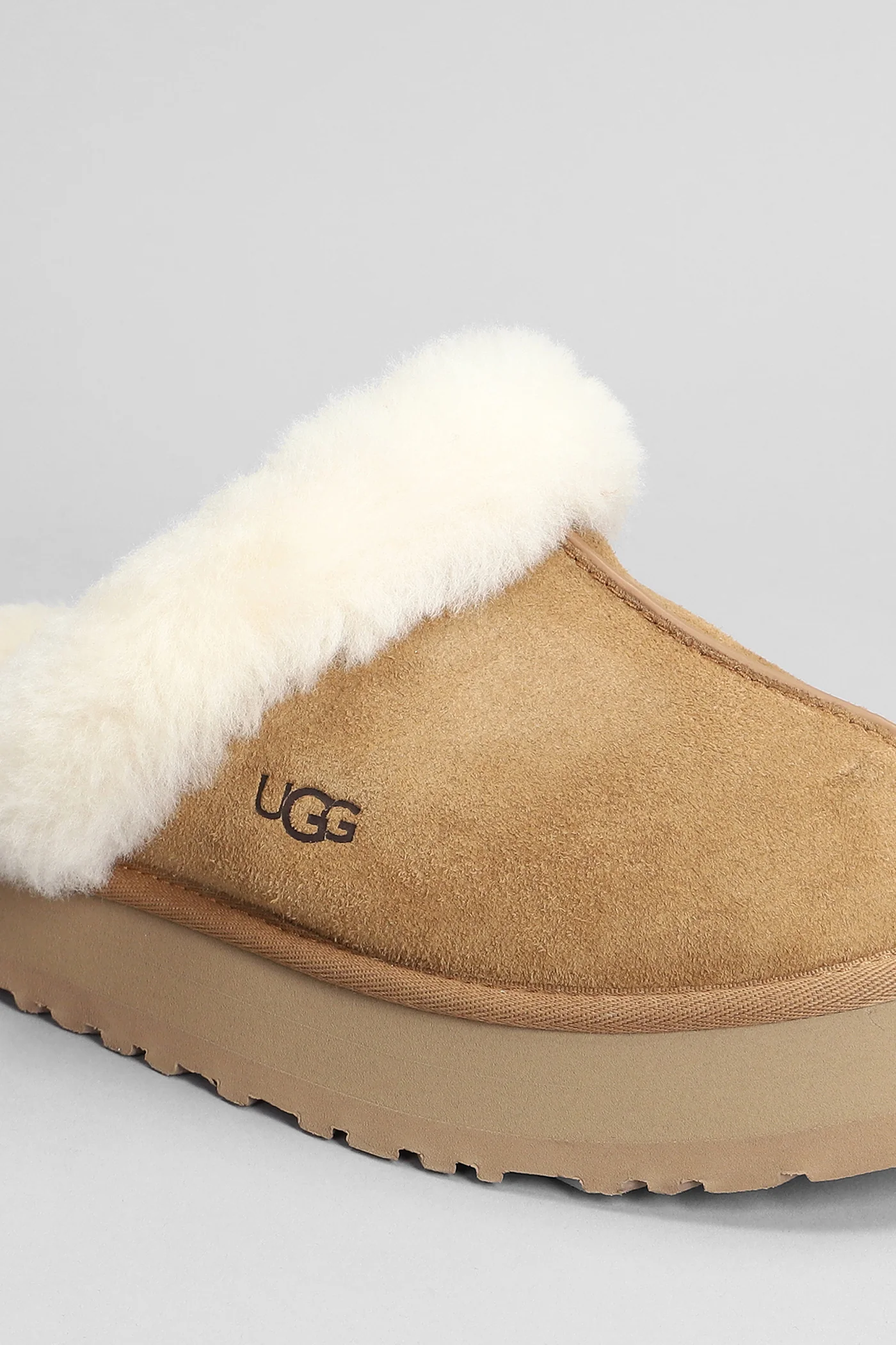 Disquette Slipper-Mule in leather color suede - Image 5