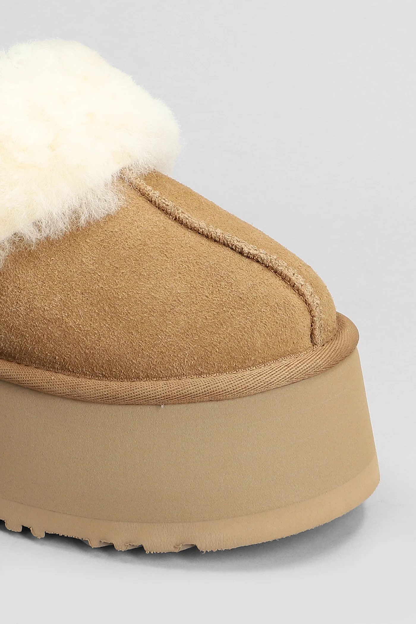 Funkette Slipper-Mule in leather color suede - Image 5