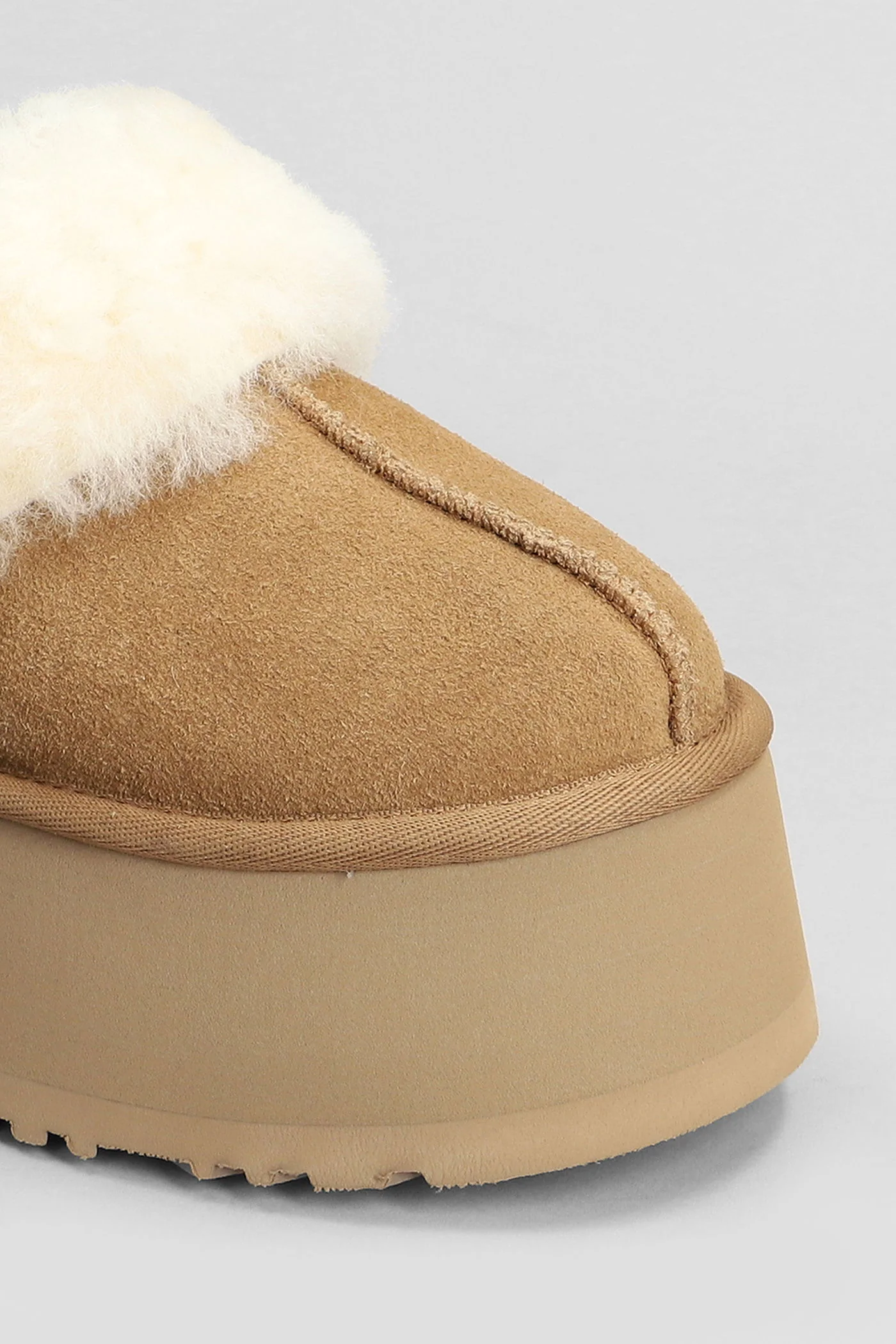 Funkette Slipper-Mule in leather color suede - Image 5