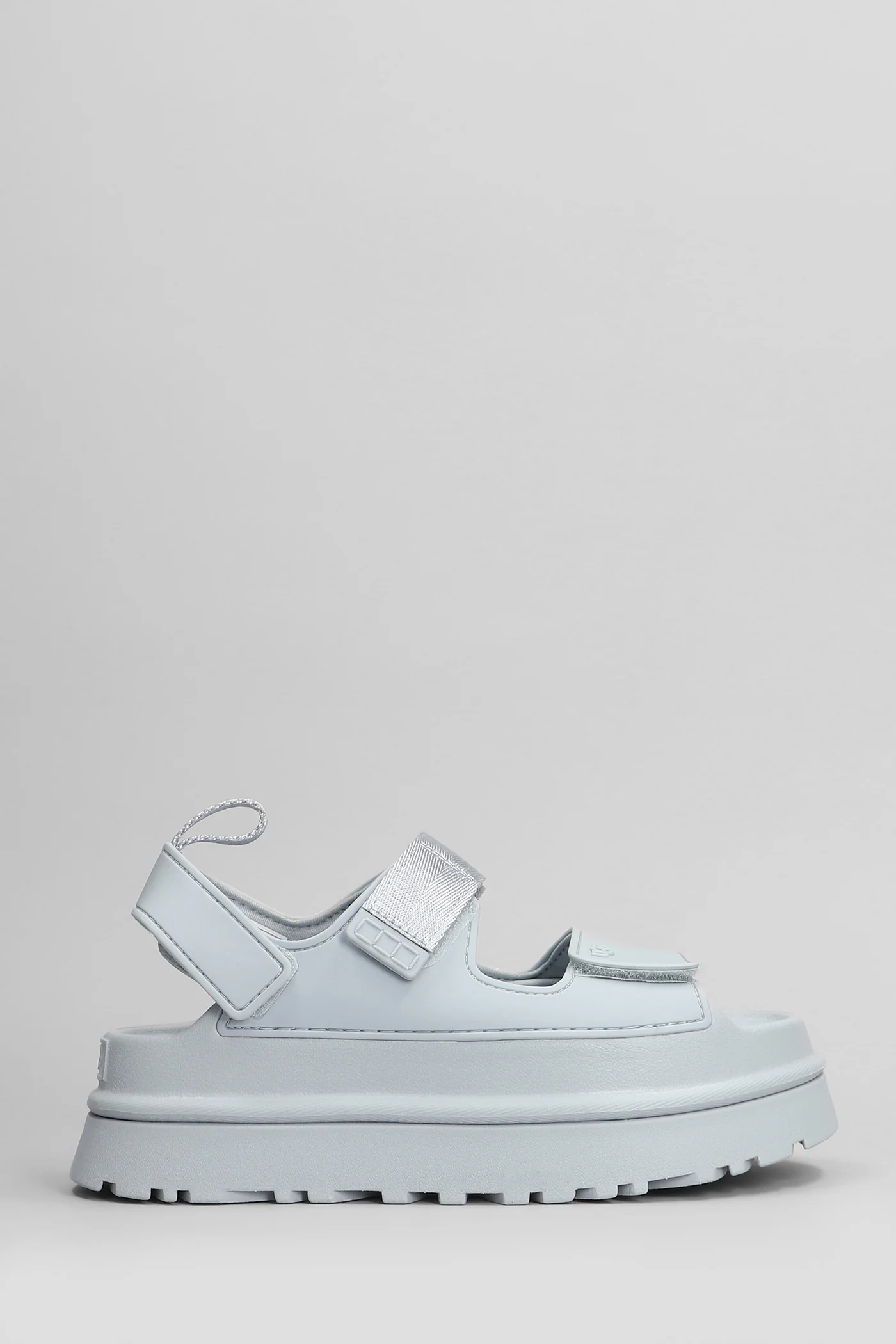 Goldenglow Sandals in cyan rubber/plasic