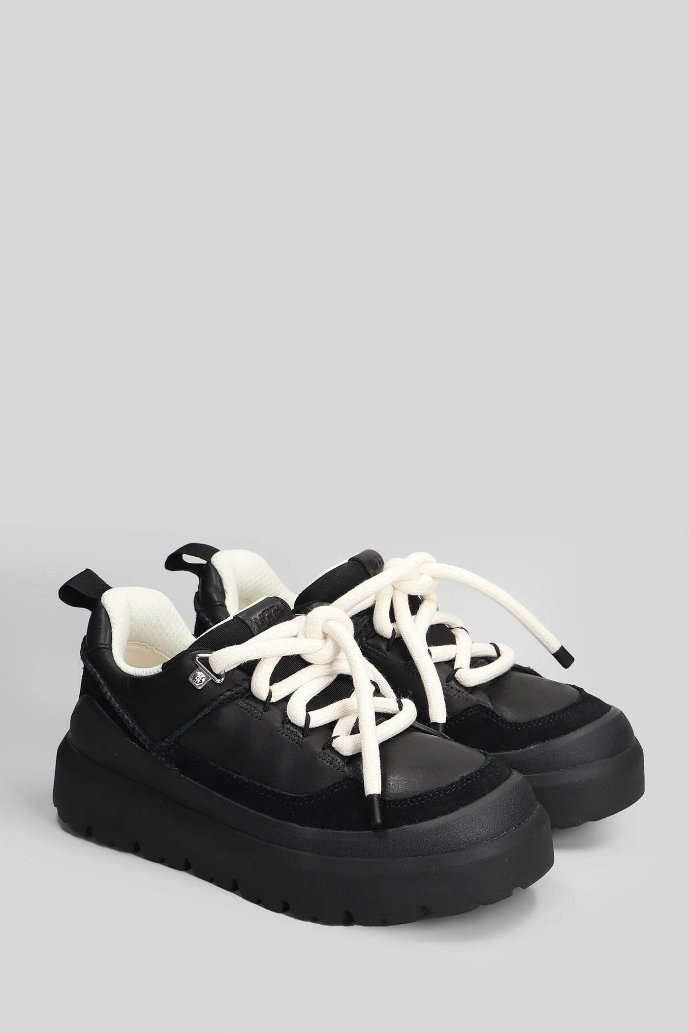 Heritage Utility Sneakers in black suede and leather - Image 2