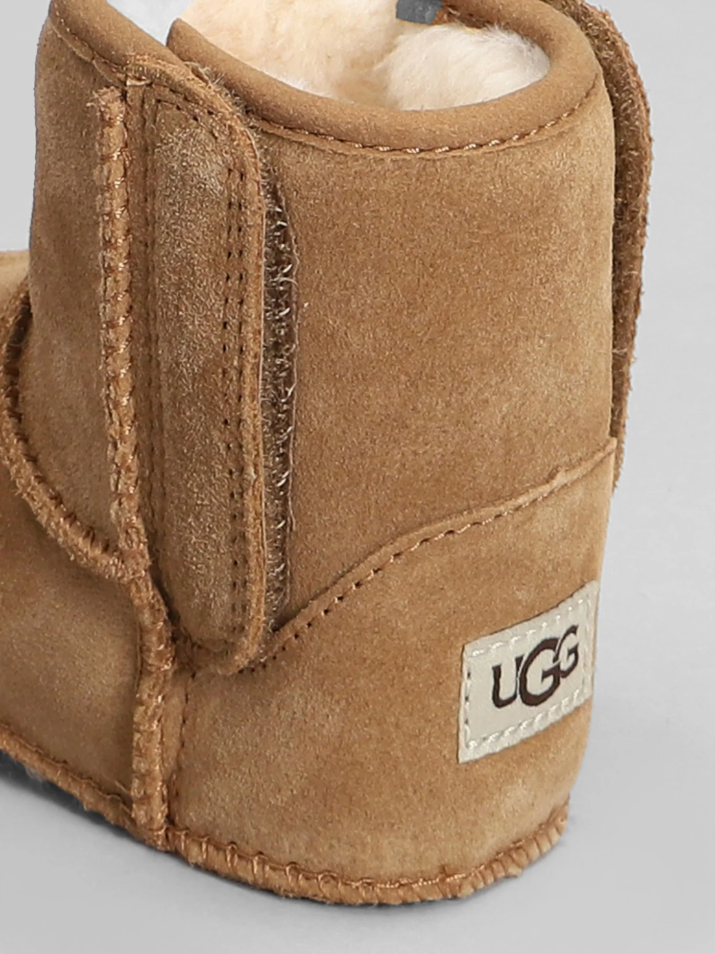 Baby Classic low heels Ankle boots in leather color suede - Image 5