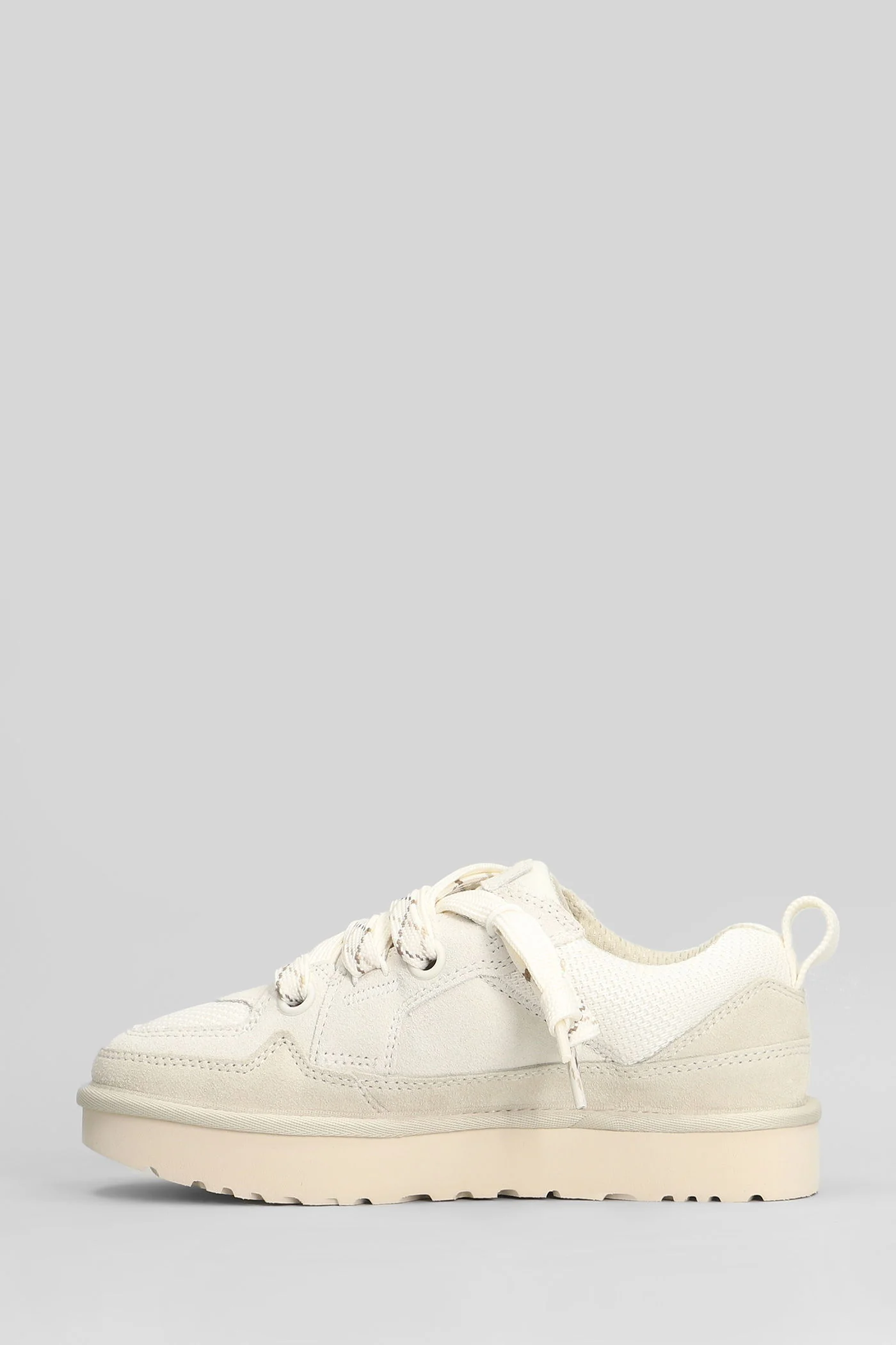 Lo Lowmel Sneakers in white Suede and fabric - Image 3