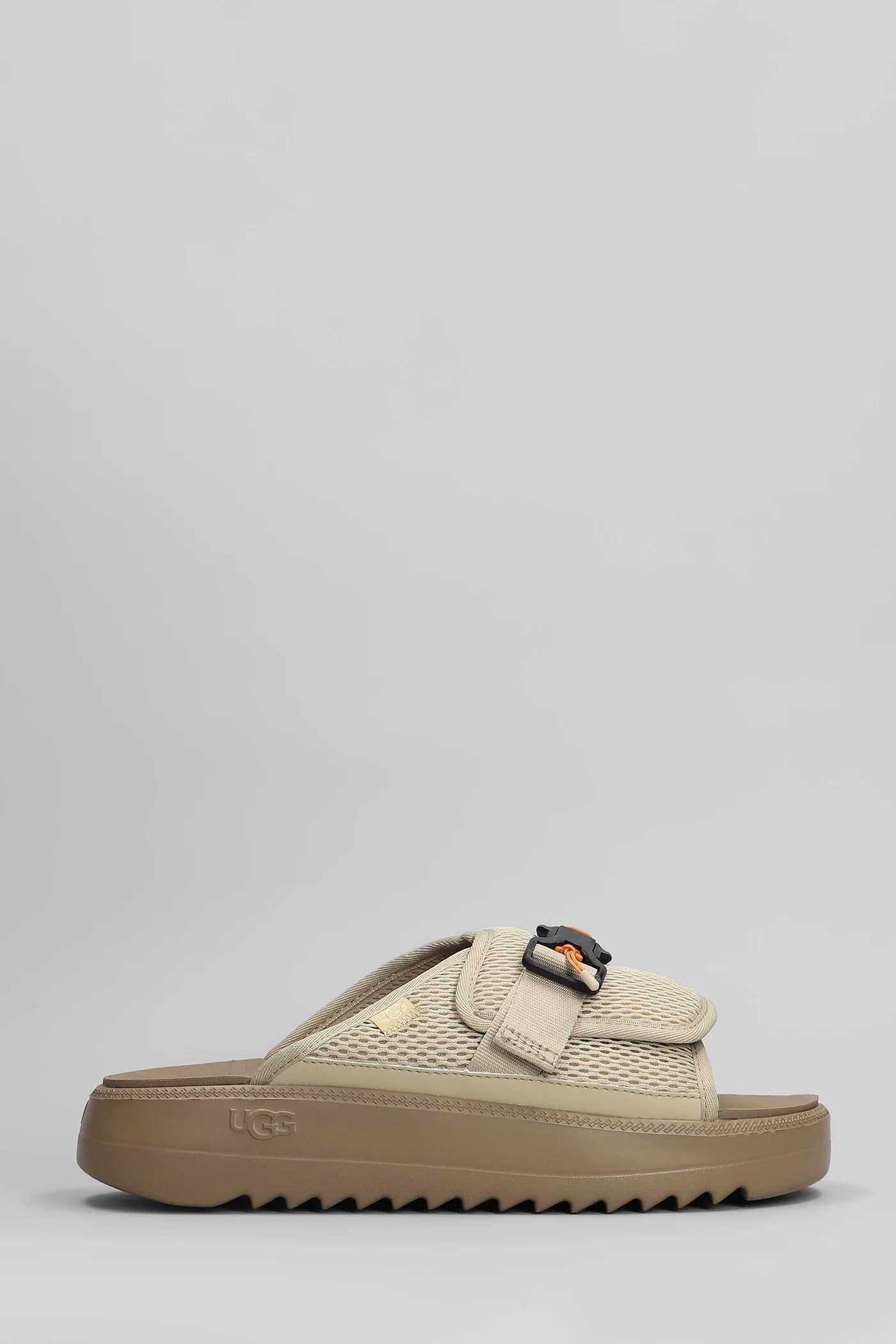 Maxxer Slide 2.0 Flats in beige fabric