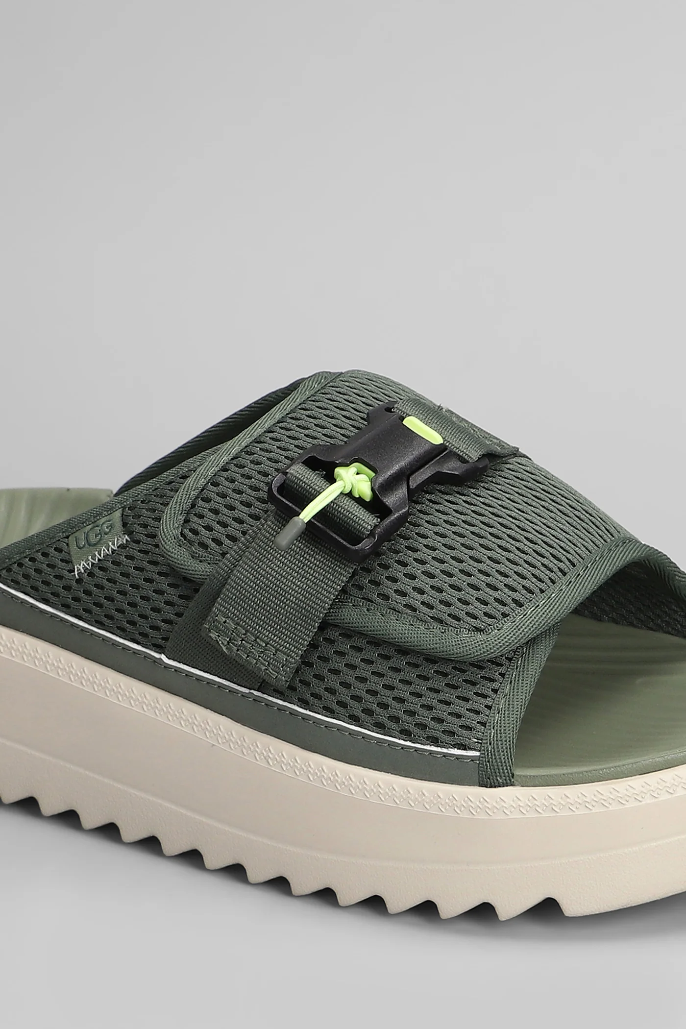 Maxxer Slide 2.0 Flats in green fabric - Image 5
