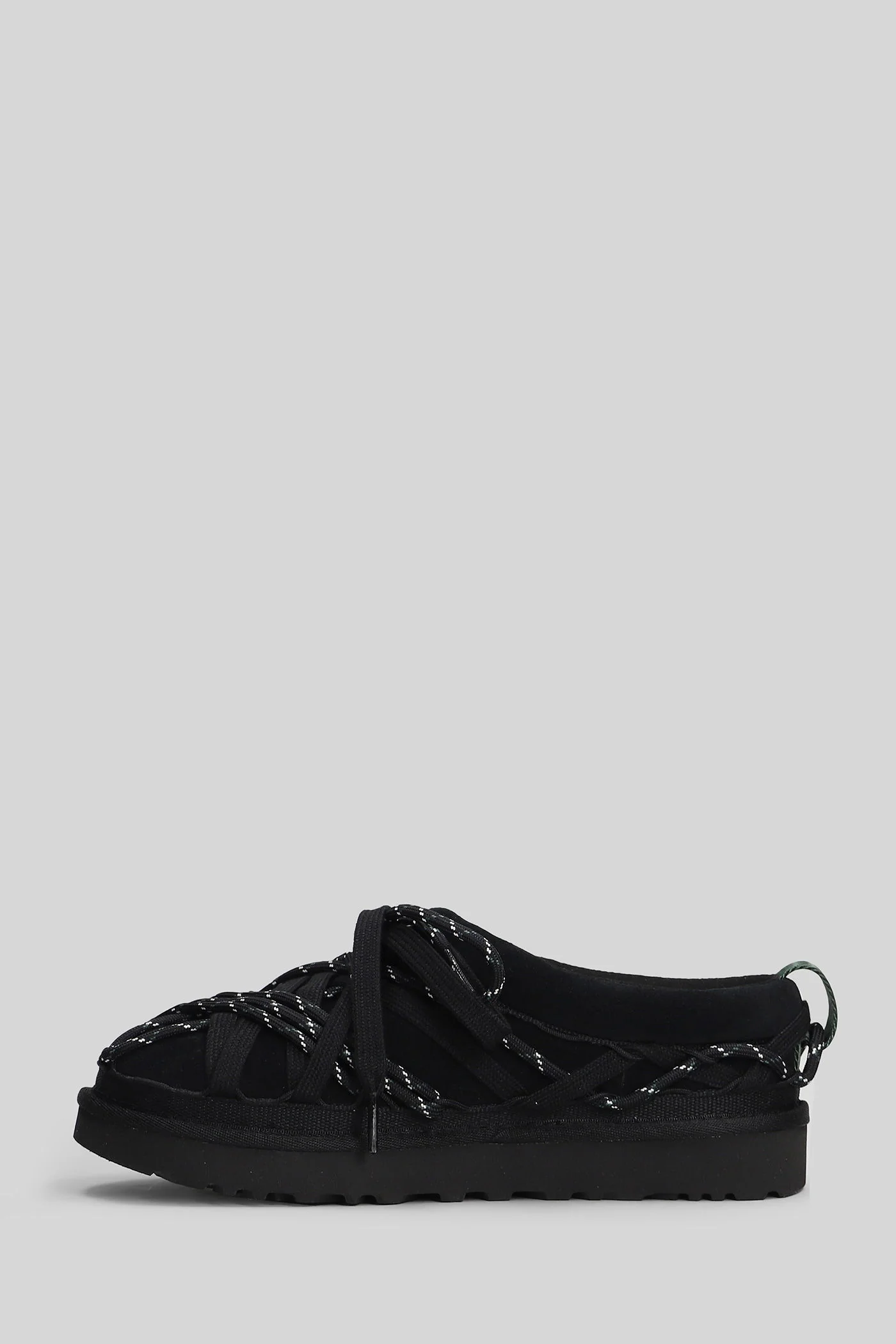 Tasman Lace Slipper-Mule in black suede - Image 3