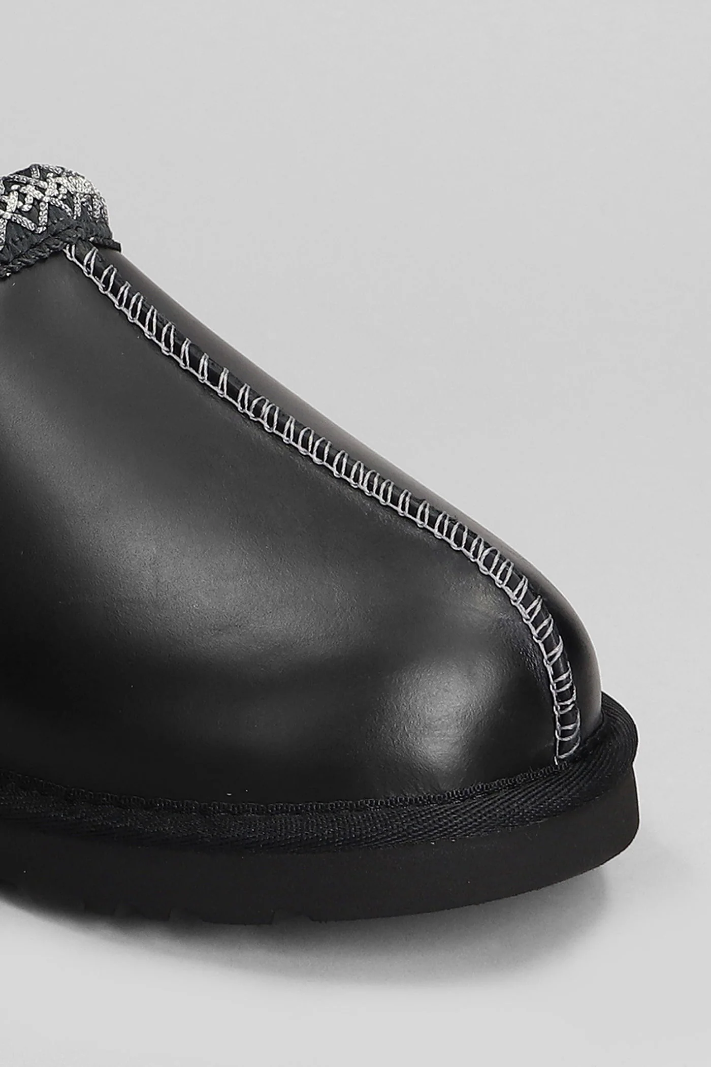 Tasman Regen Slipper-Mule in black leather - Image 5