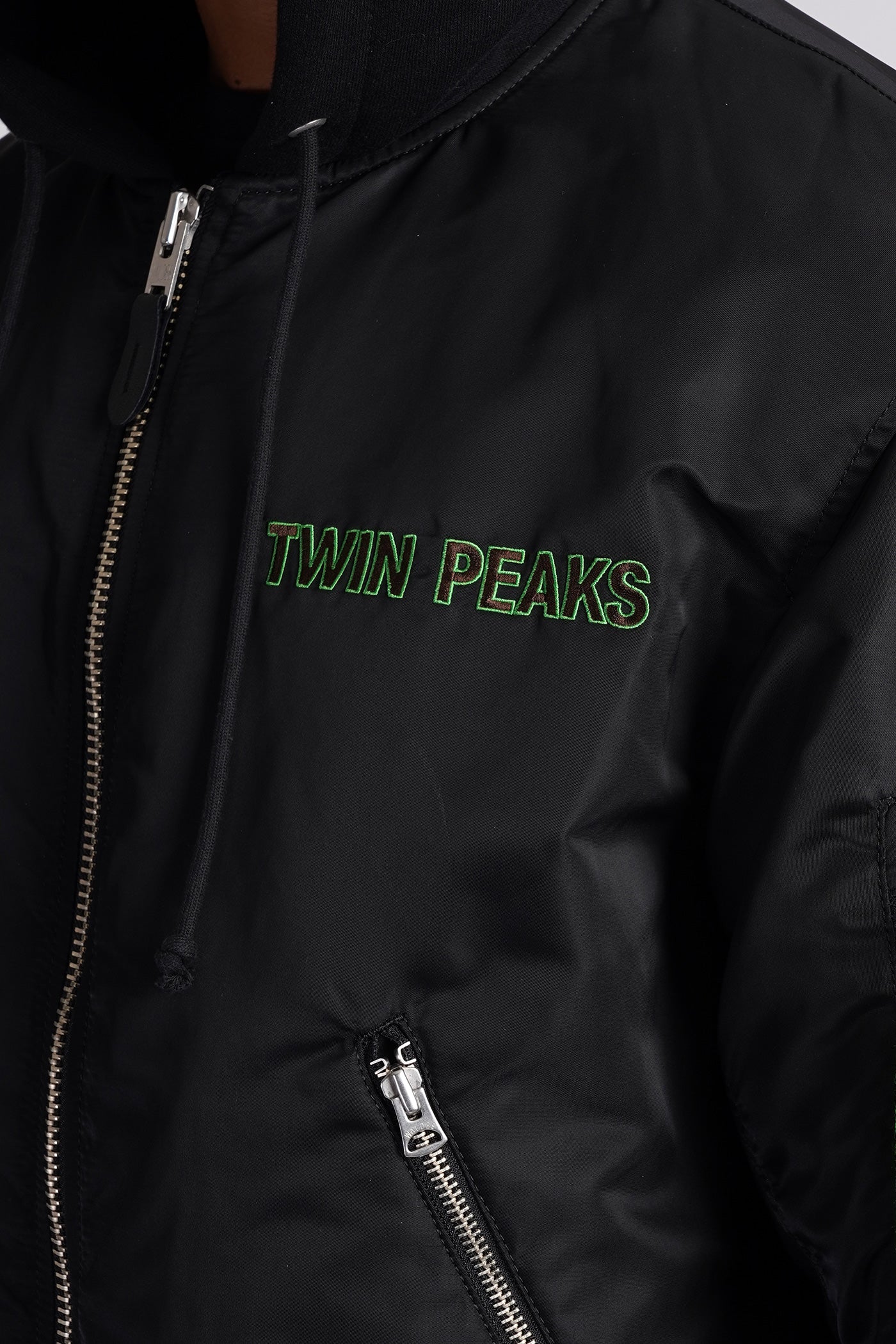 Bomber Jacket in black nylon - Image 5