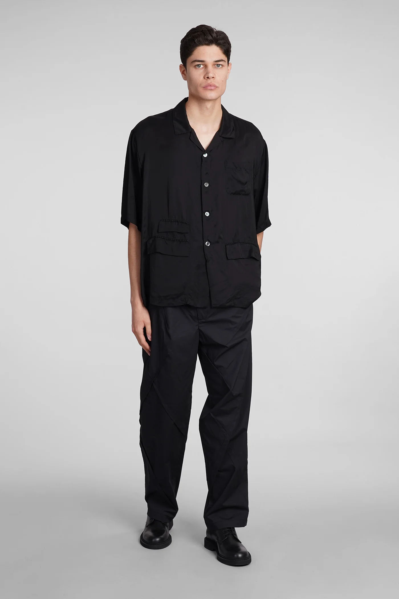Shirt in black polyamide polyester - Image 2