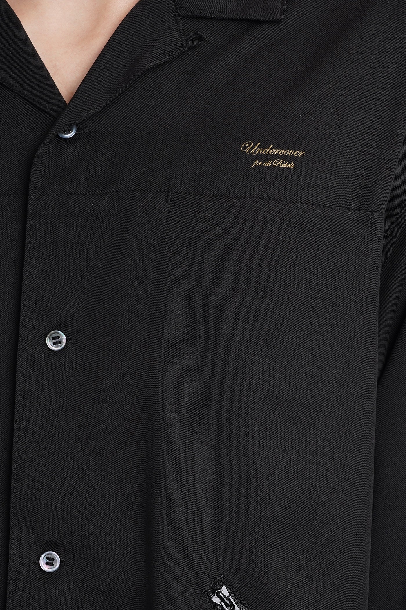 Shirt in black Rayon - Image 5