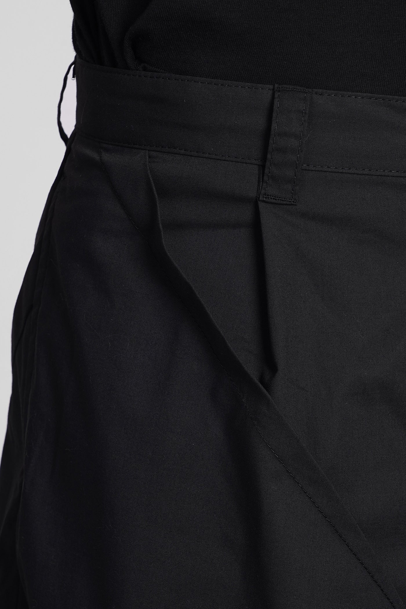 Shorts in black polyester - Image 5
