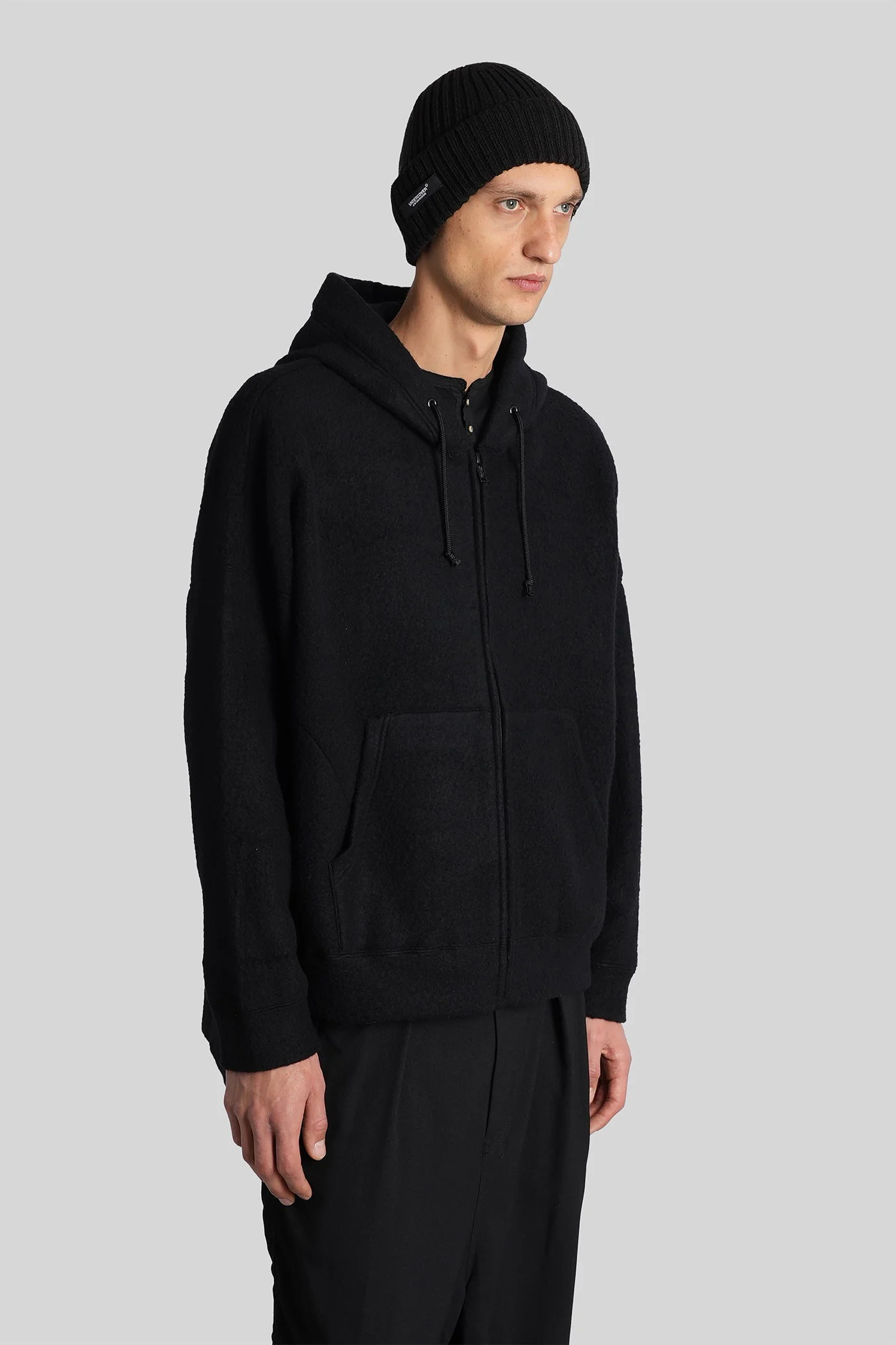 Sweatshirt in black wool - Image 4