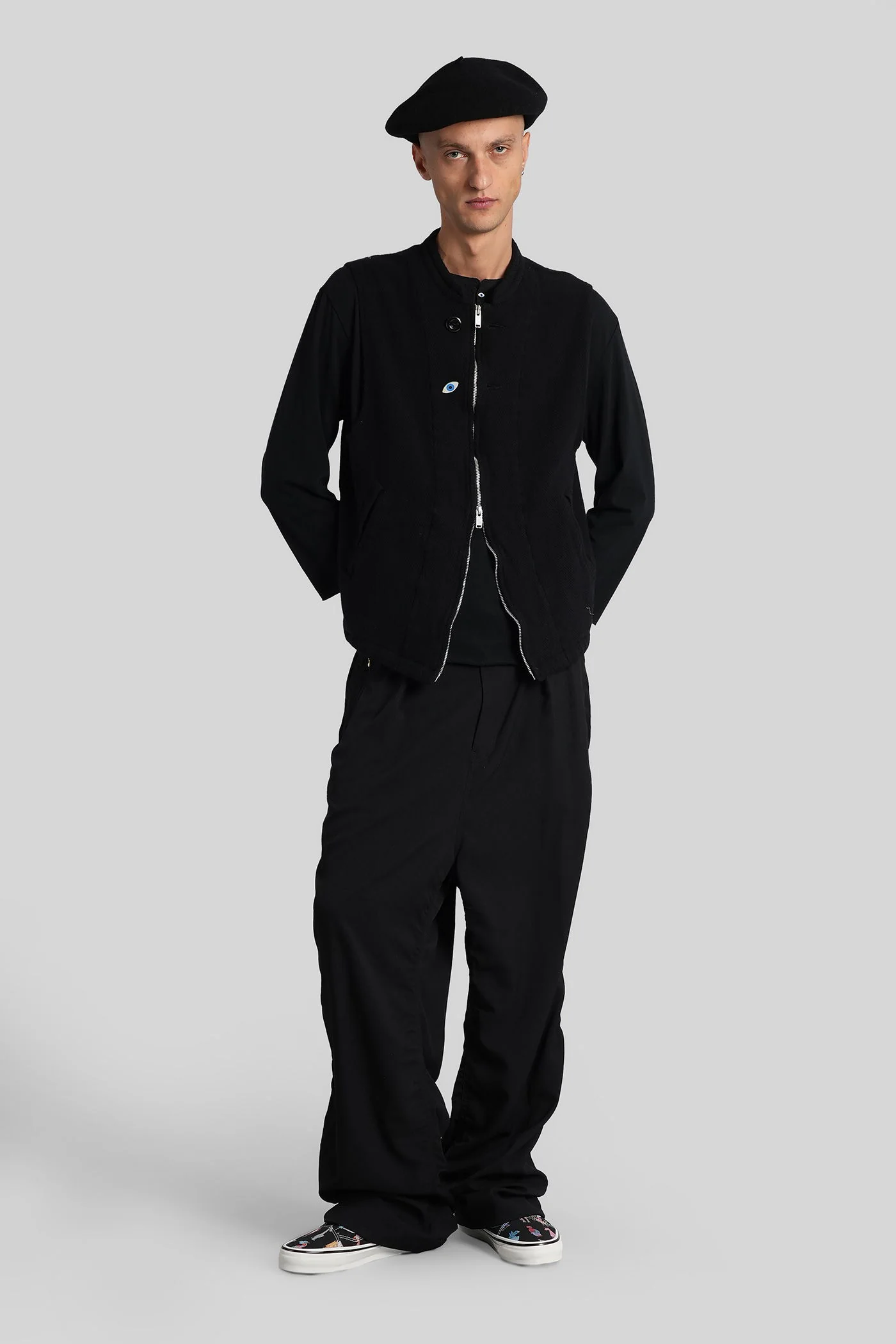 Vest in black wool - Image 2