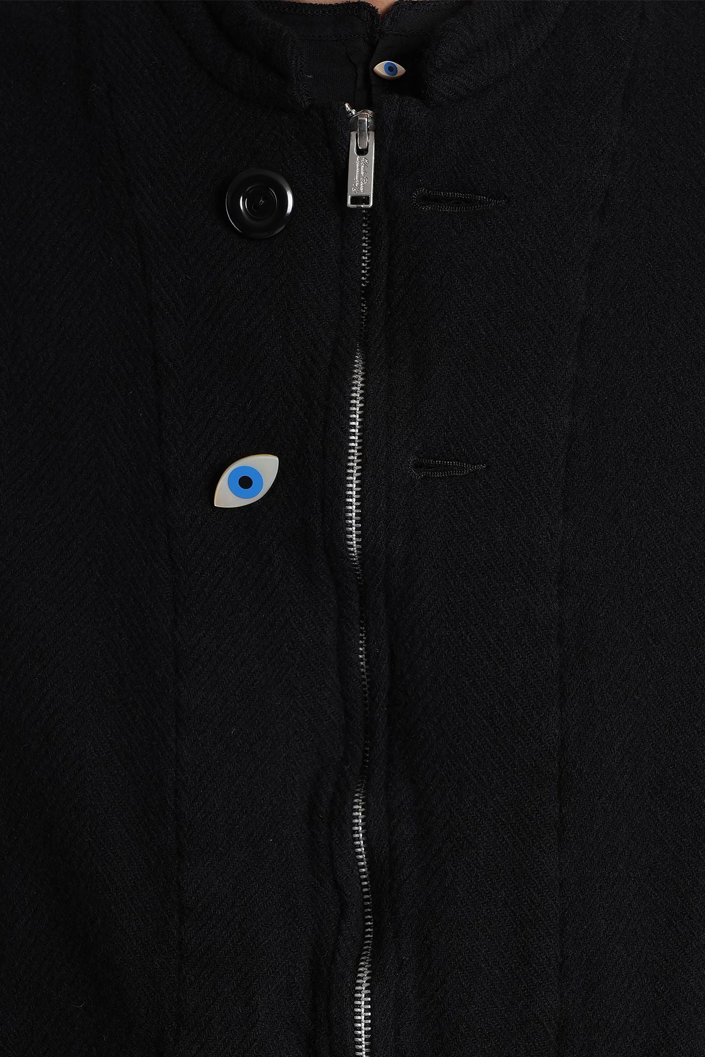 Vest in black wool - Image 5