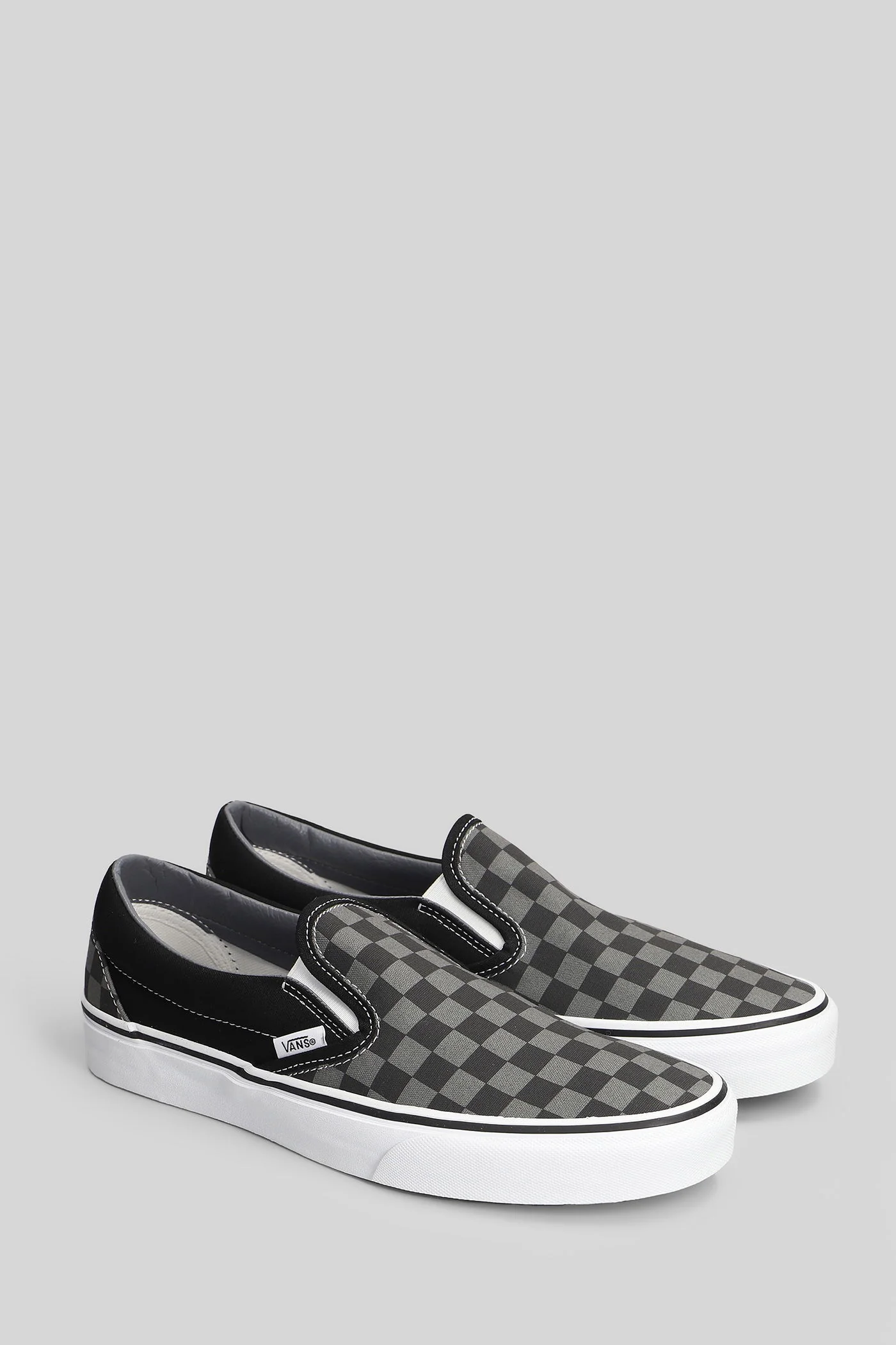 Classic Slip On Sneakers in grey canvas - Image 2