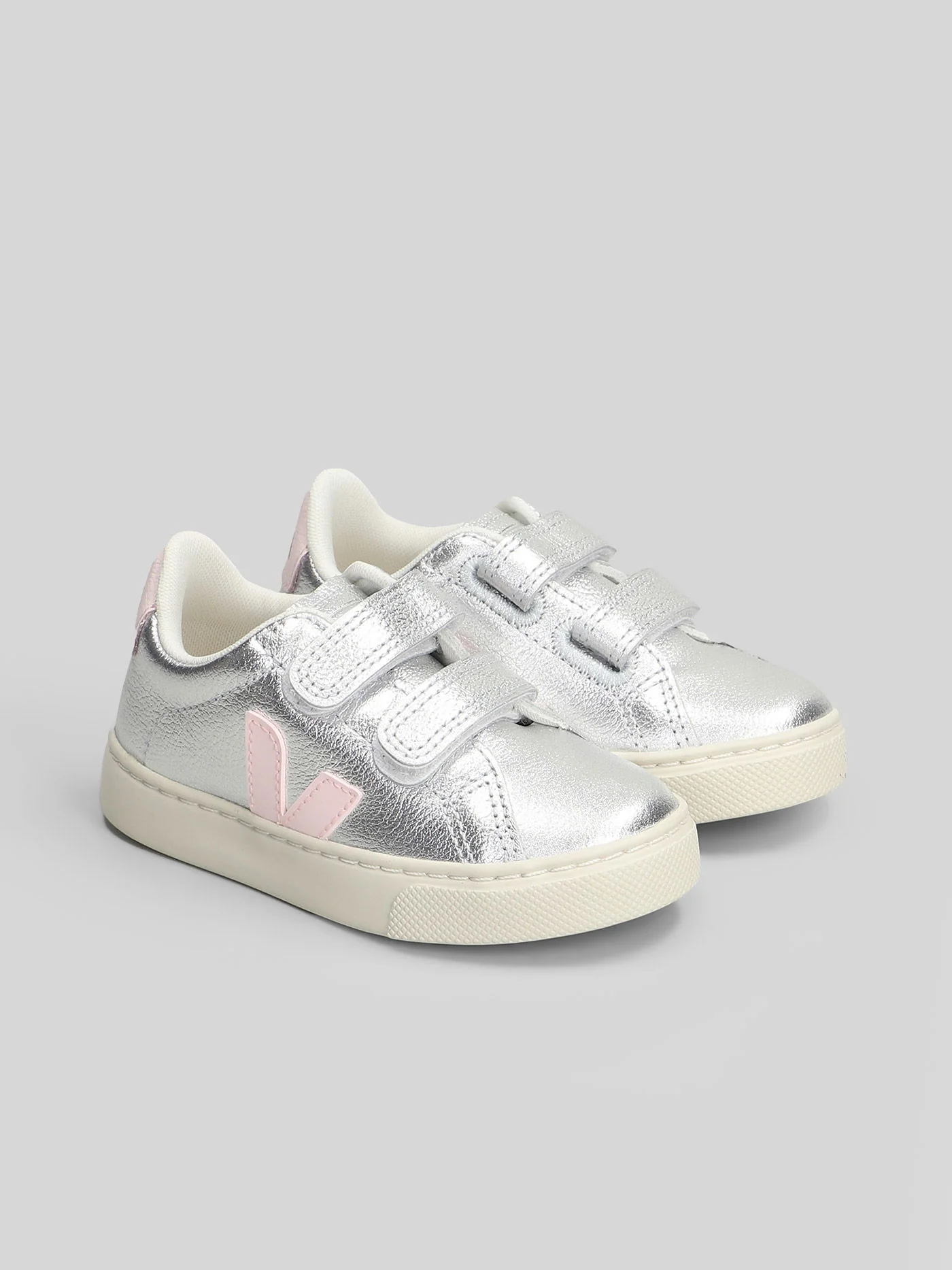 Esplar Sneakers in silver leather - Image 12